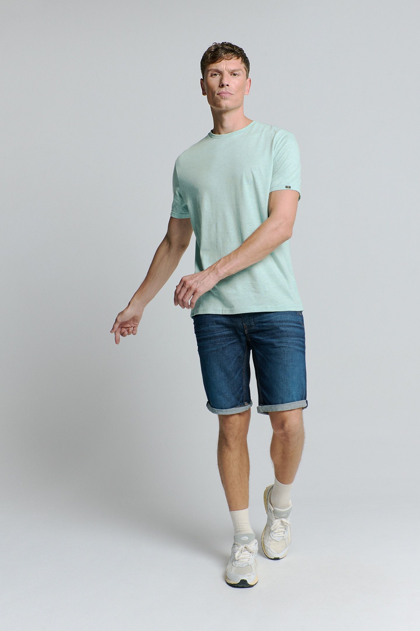 T-SHIRT CREWNECK MELANGE ICE 2