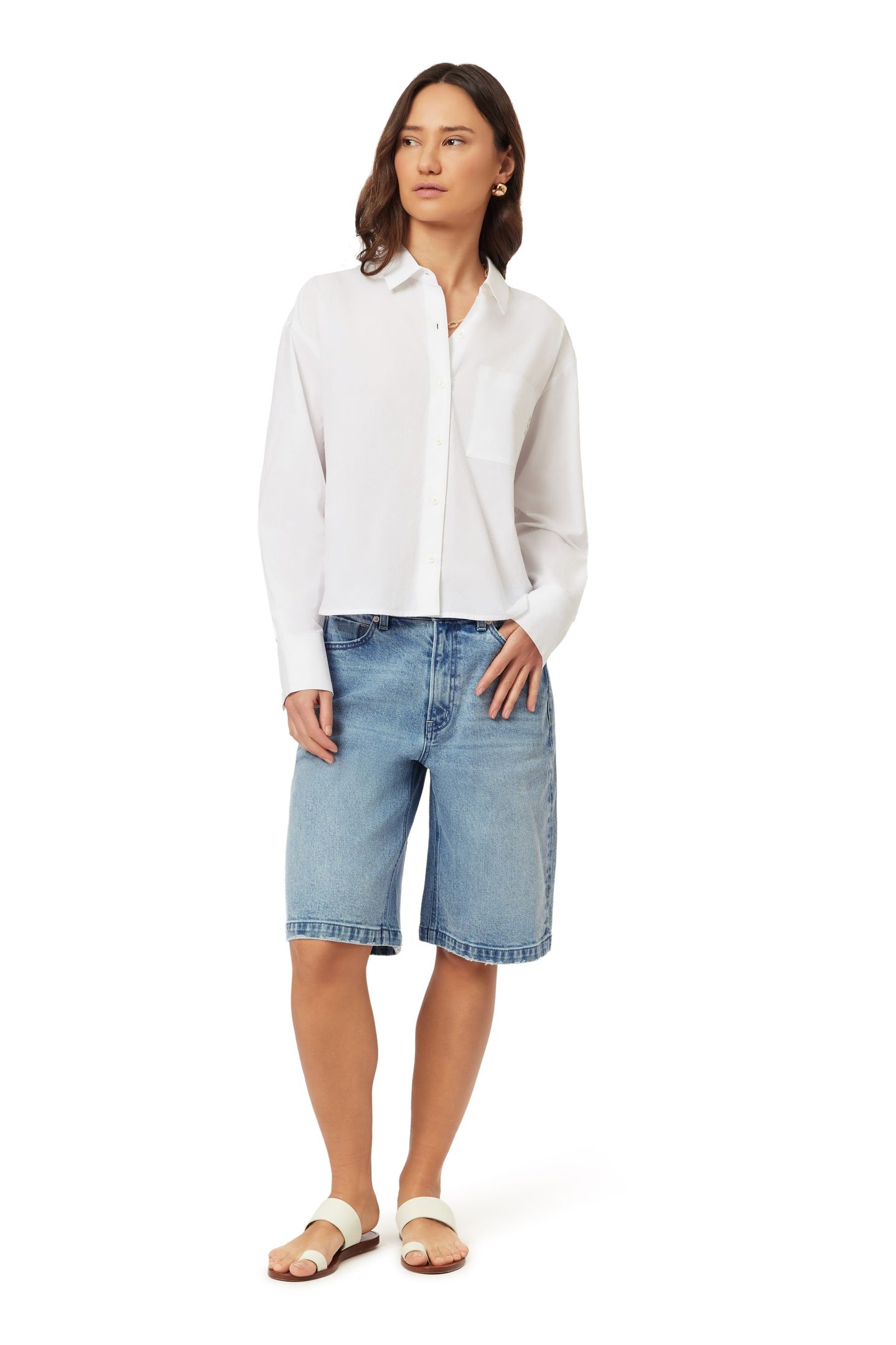 CROPPED SHIRT BRILLIANT WHITE 2