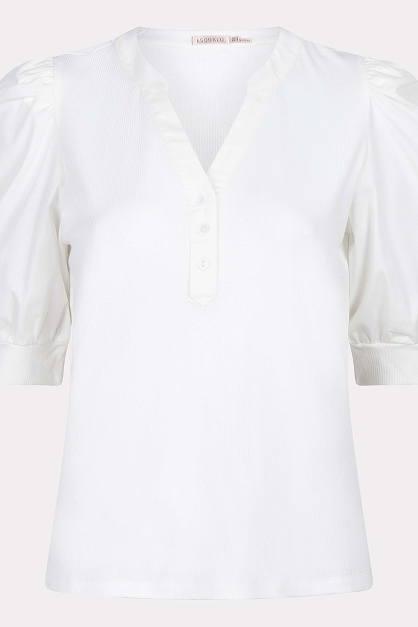 TOP WIDE RIB WOVEN SLEEVE OFF WHITE 6