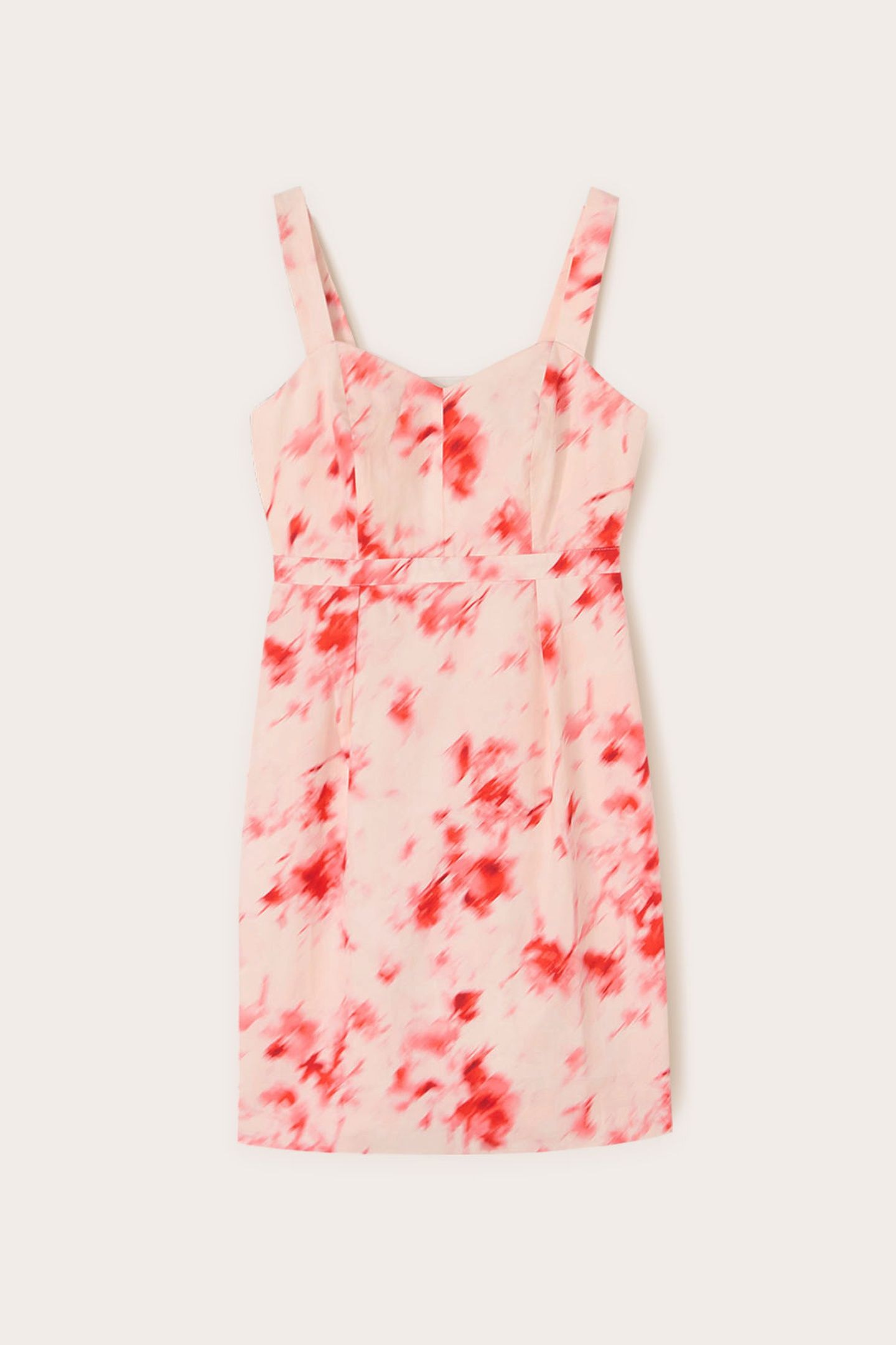CHINÈ PATTERN BUSTIER DRESS RED 4