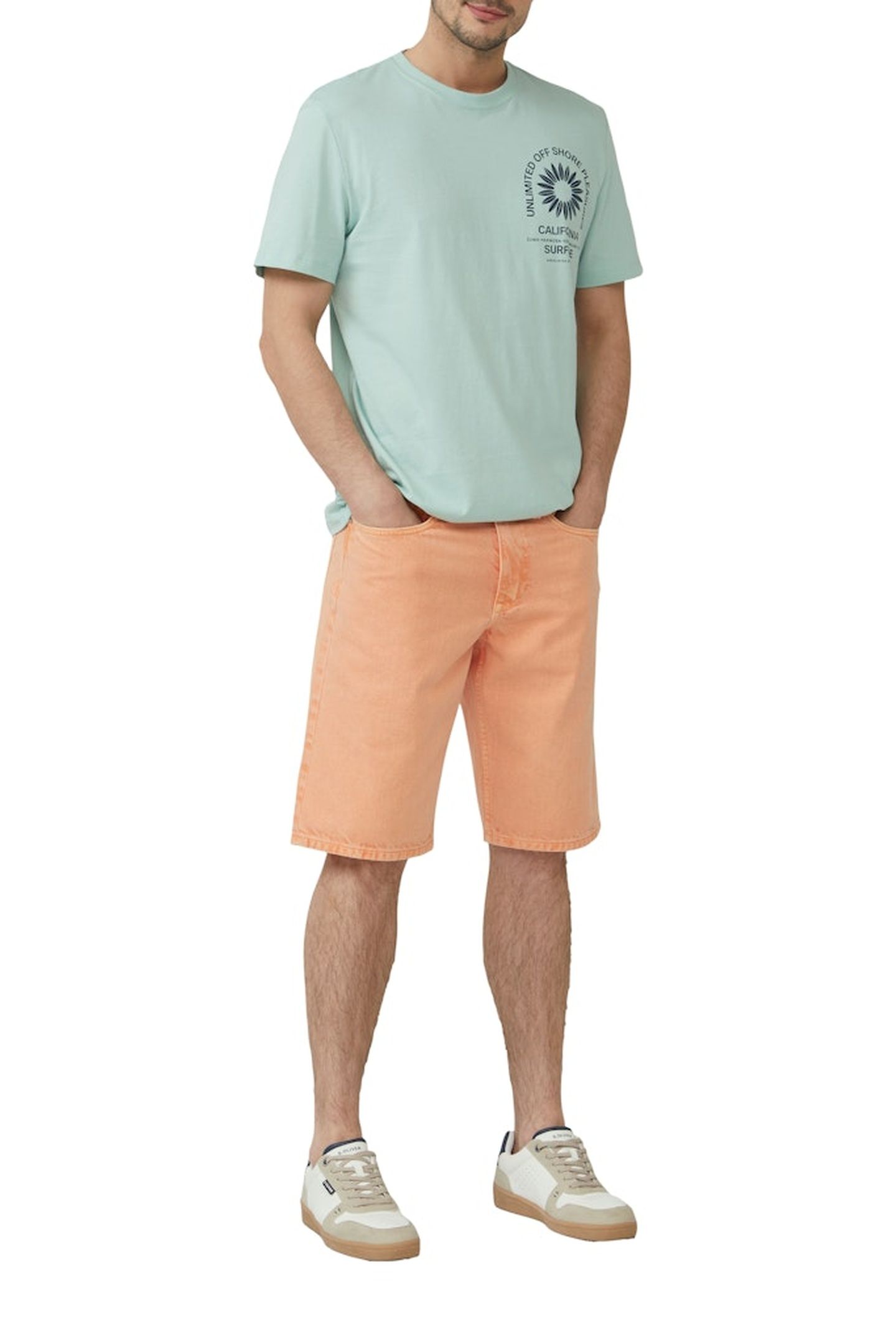 JEANS SHORTS ORANGE 4