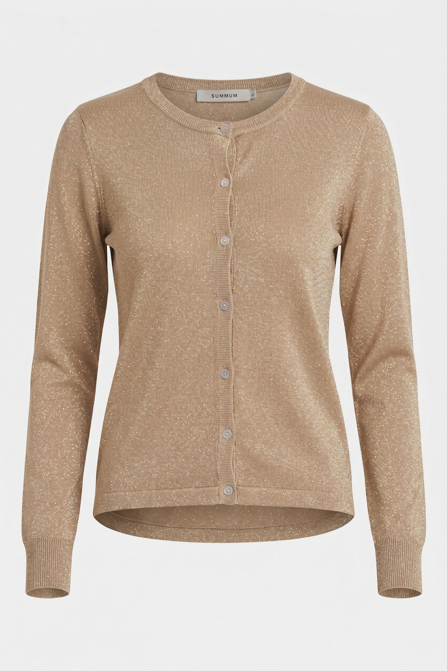 CARDIGAN LUREX KNIT SESAME 3