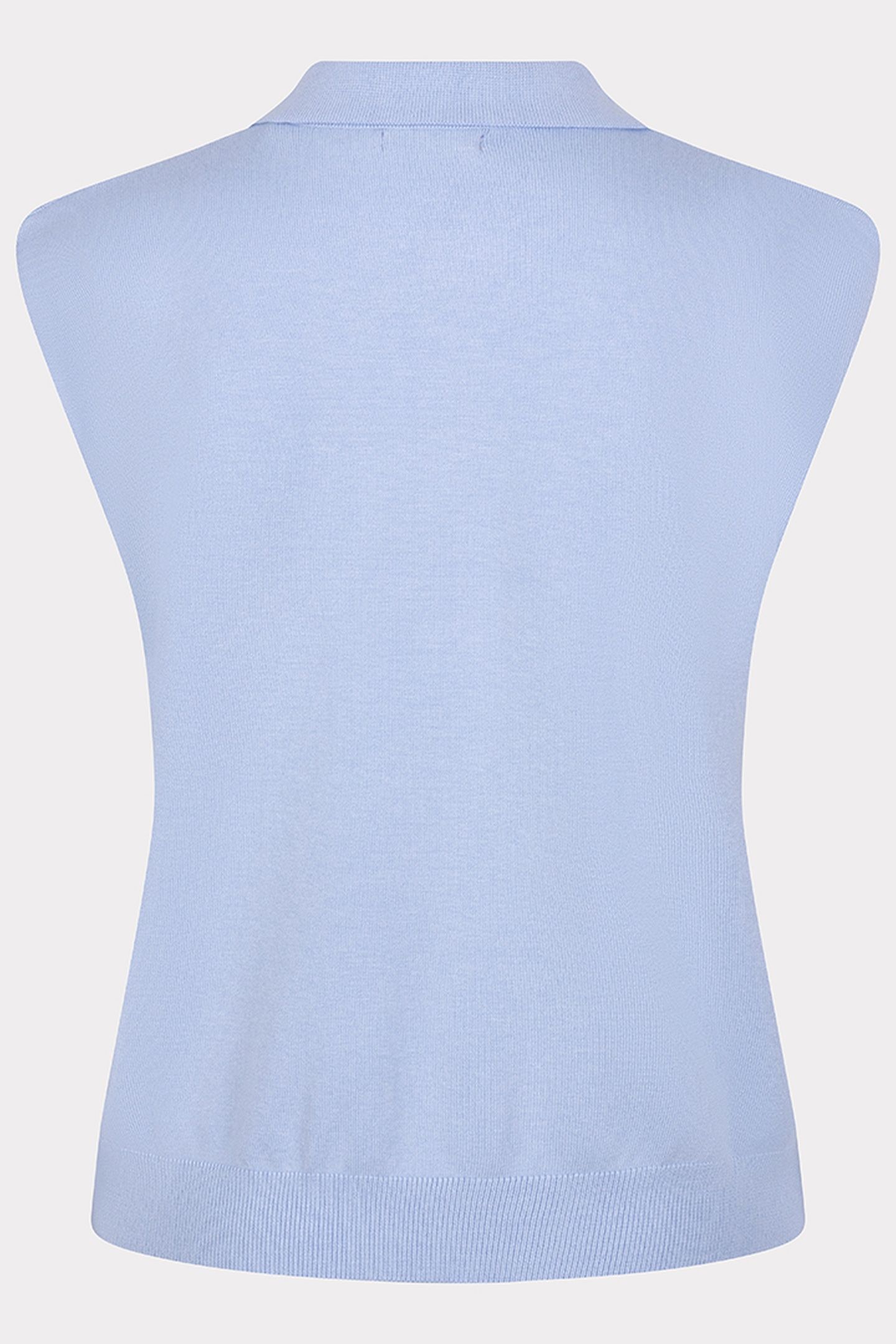 TOP POLO SLV/LSS BASIC KNIT SKY BLUE 6