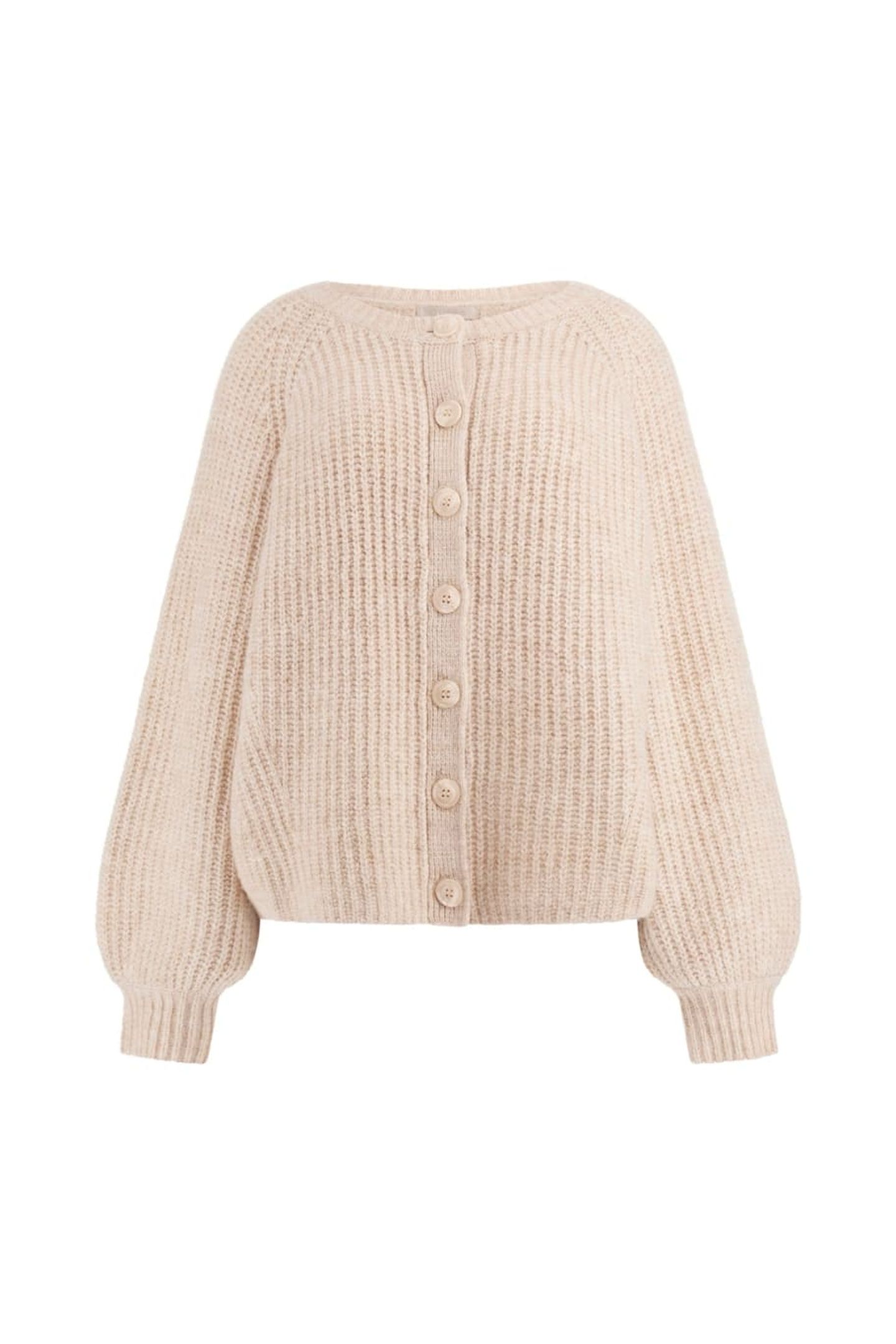GUESS ECO LS CN ROSALIE CARDIG PEARL OYSTER 7