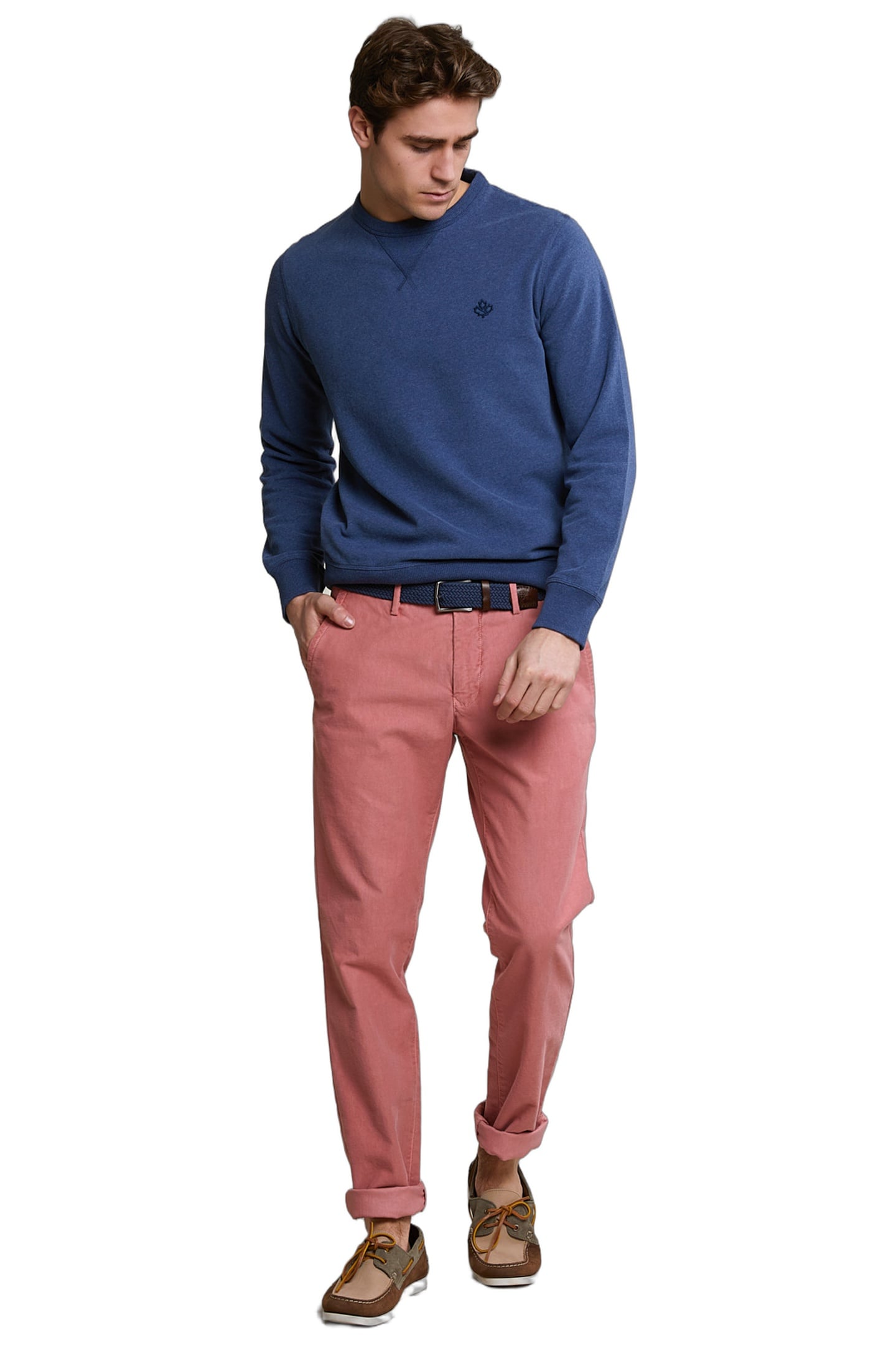 SLIM FIT BASIC CHINO PANTS STRETCH MAHOGANY 2