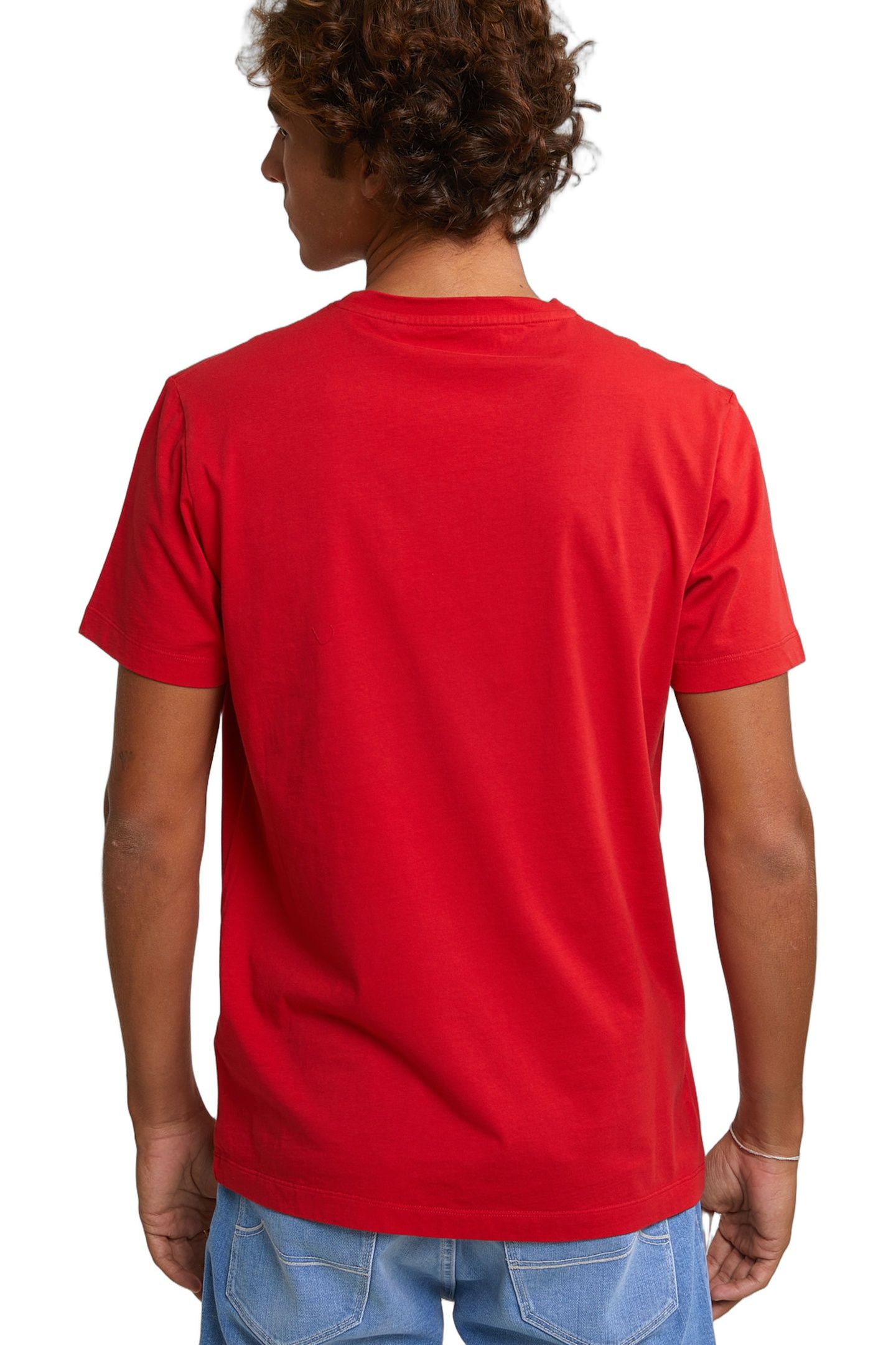 NORMAL FIT BASIC T-SHIRT SHORT SLEEVES HARVARD RED 4