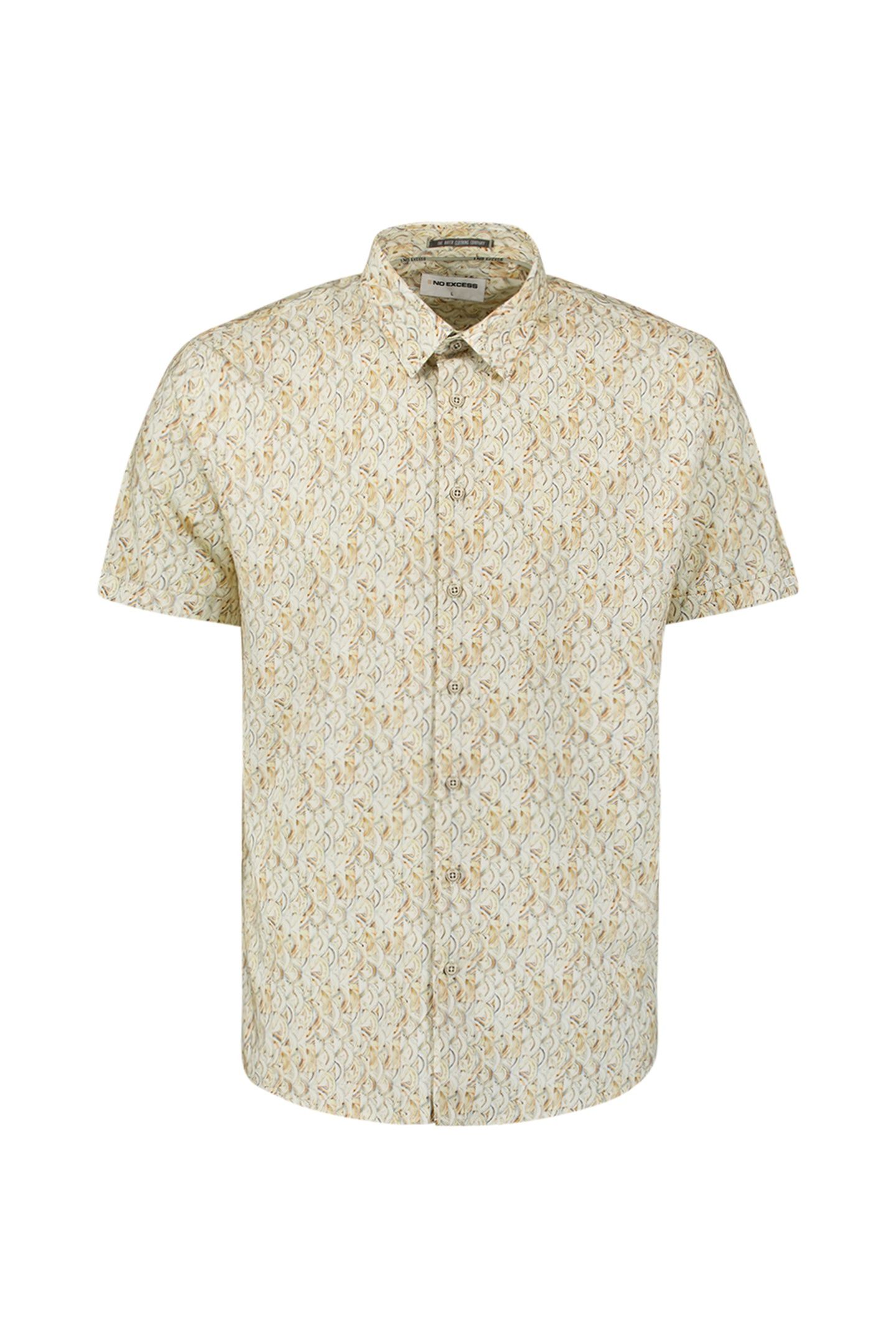 SHIRT SHORT SLEEVE ALLOVER PRINTED YELLOW 4