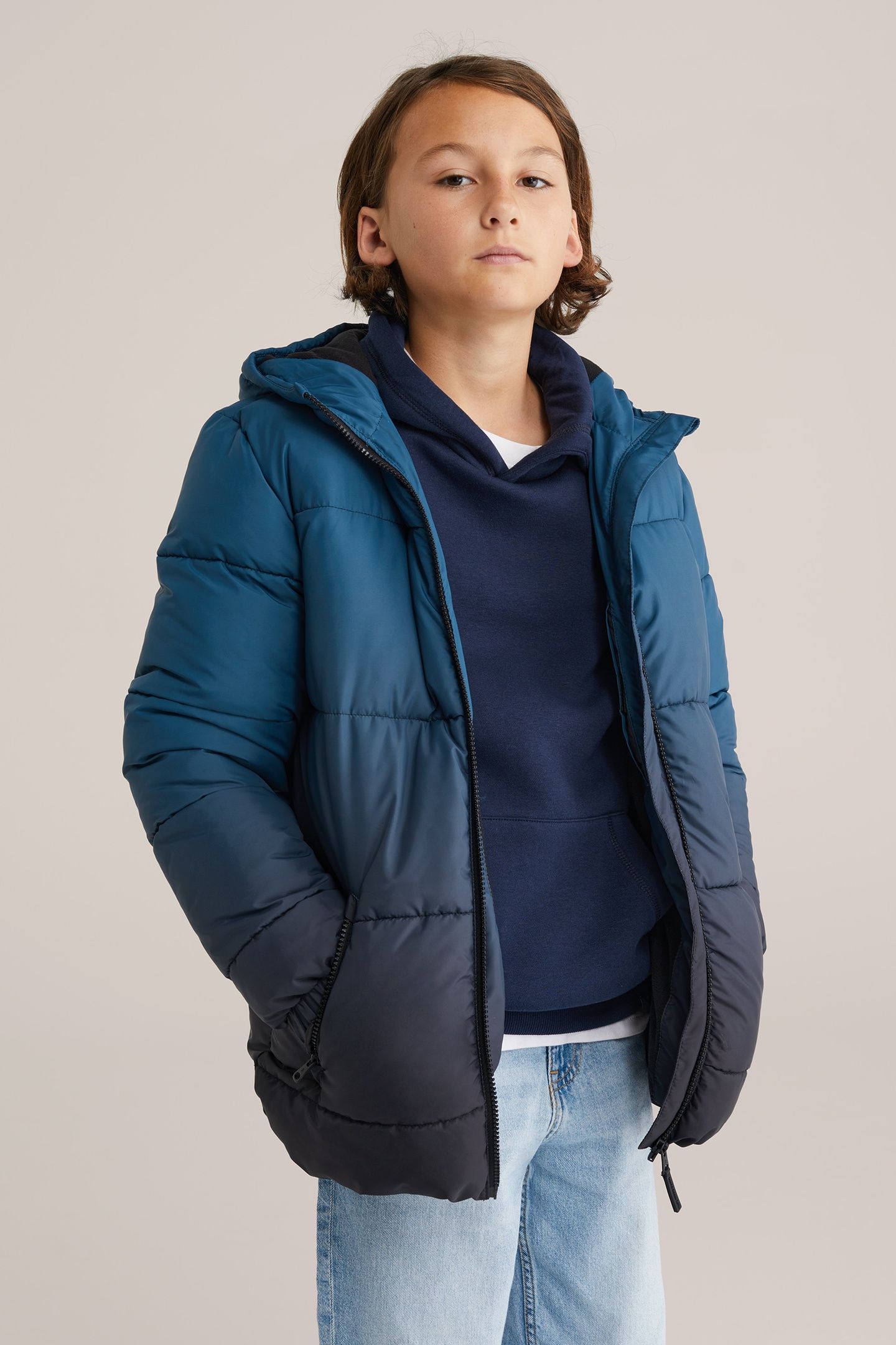 JACKET MIDLONG DARK BLUE 1