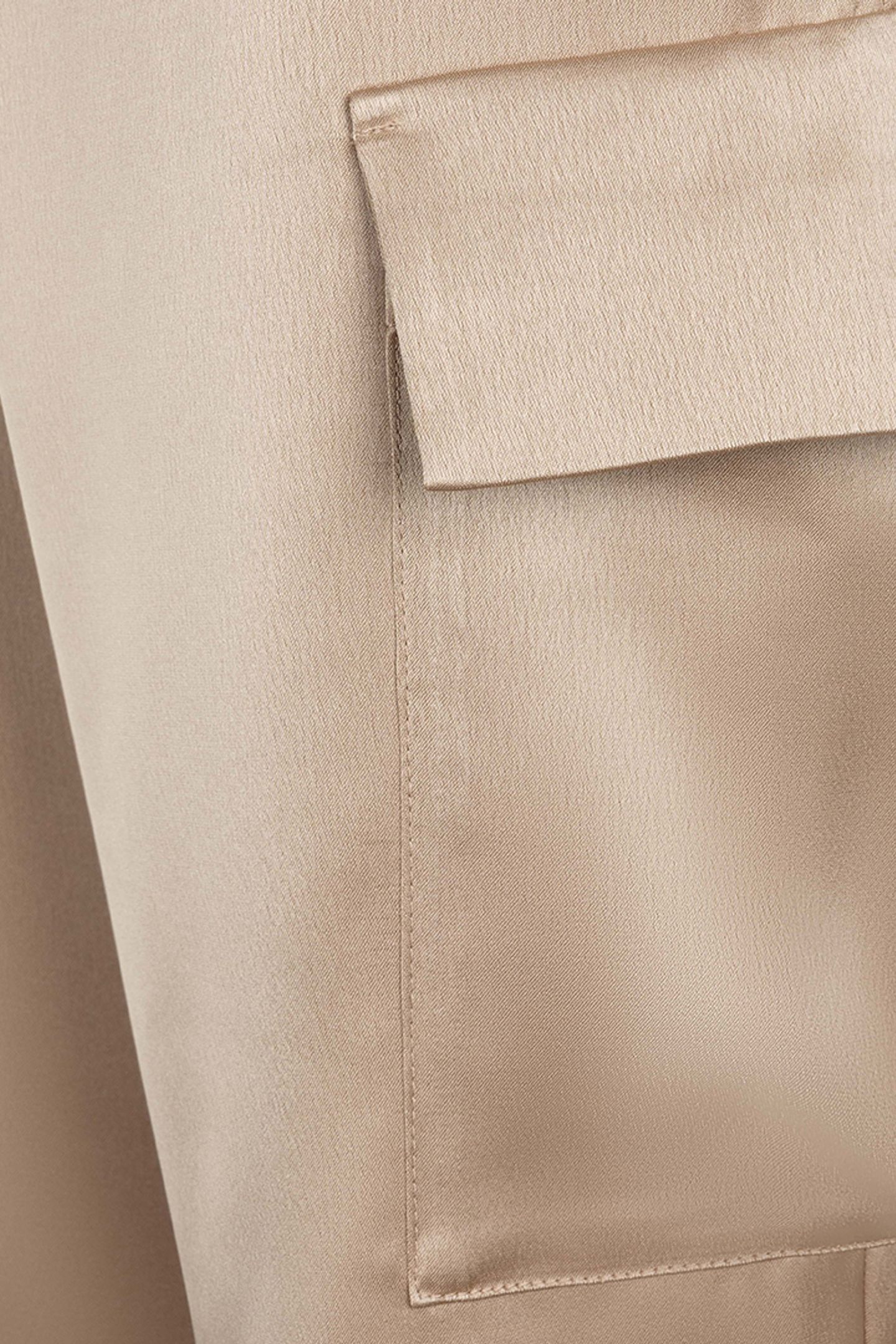 TROUSERS CARGO SATIN GOLD 6