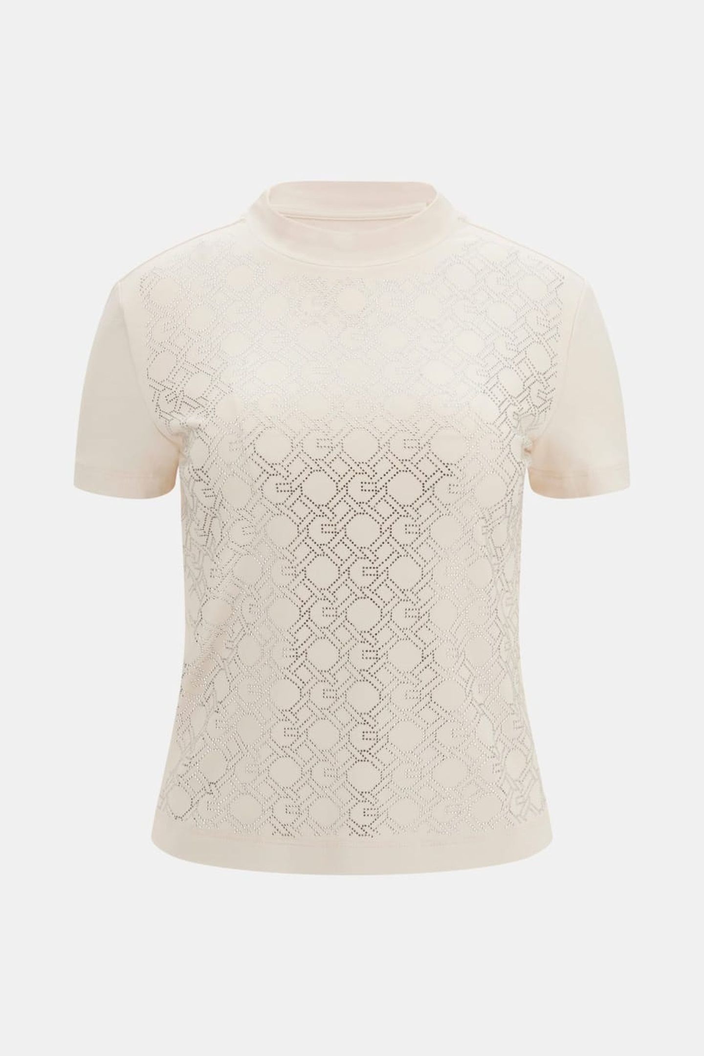 GUESS ECO SS MOCK NECK ALL OVE MUTED STONE 4