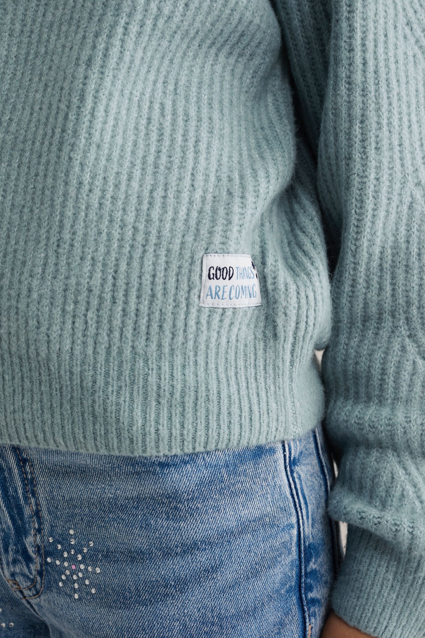 KNITTED PULLOVER ICE BLUE 5