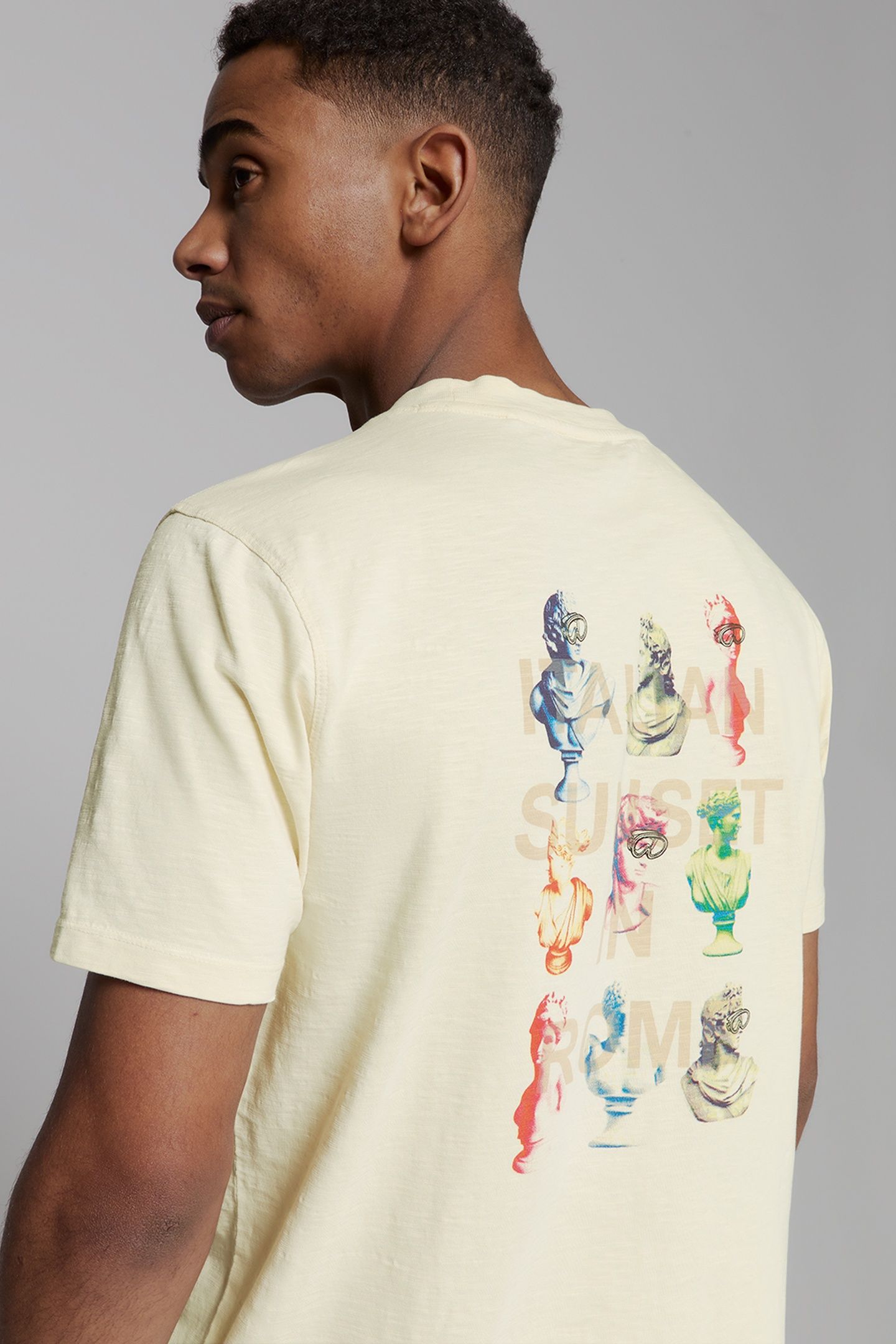 T-SHIRT CREWNECK SLUB PLACED PRINTS OFFWHITE 4