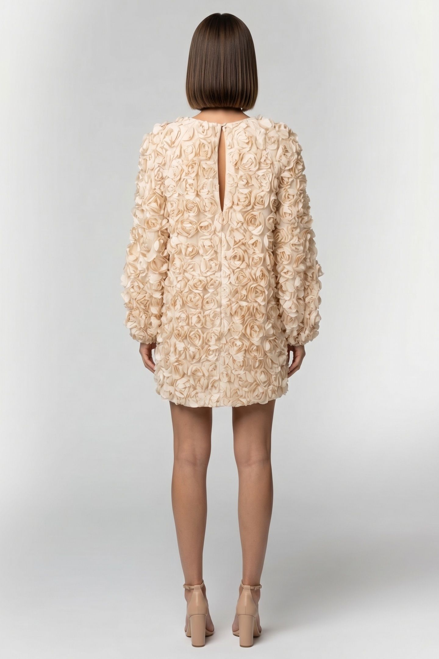 ELINE DRESS PARTY BEIGE 2
