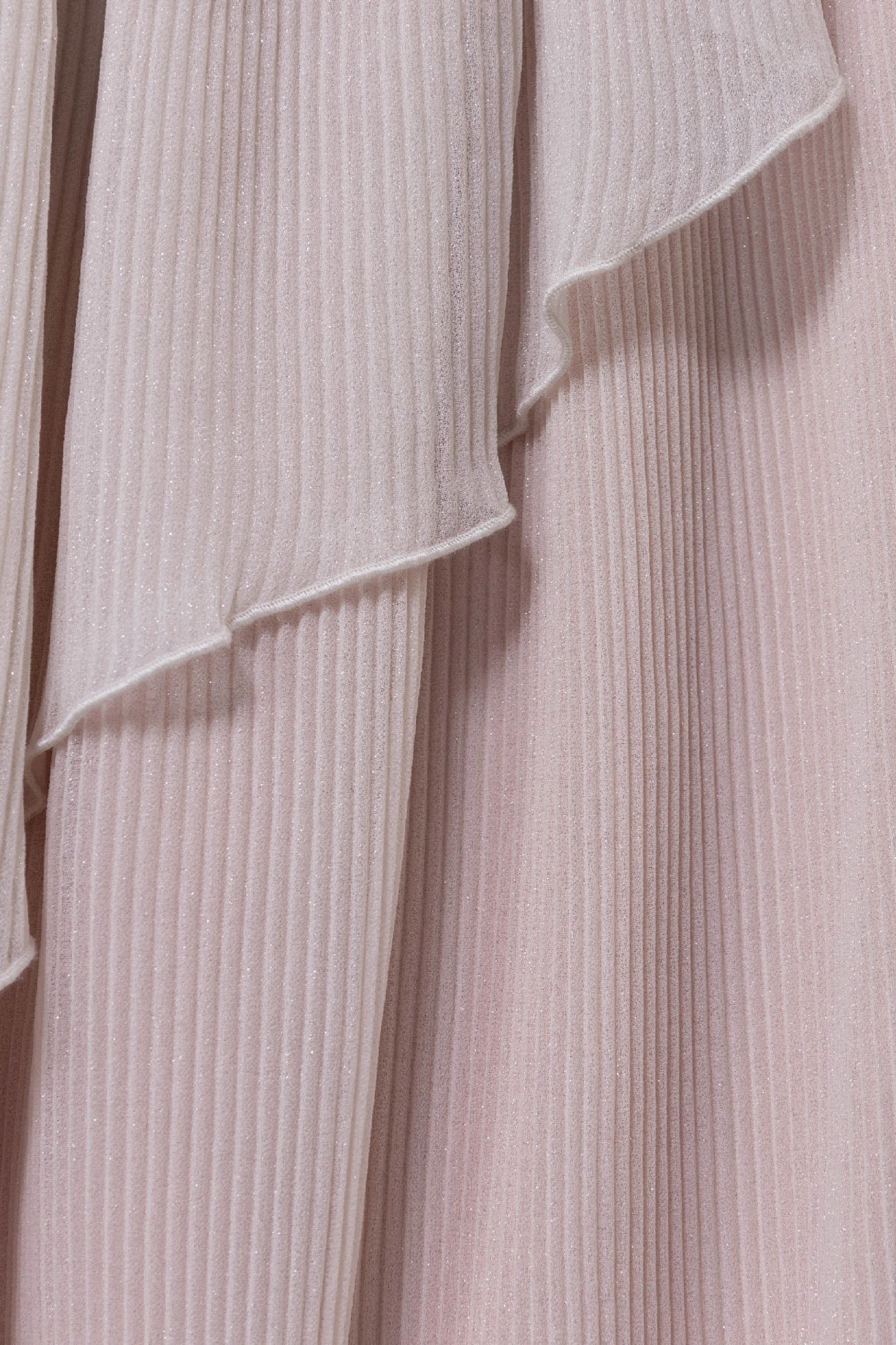 PINK PLEATED SKIRT WITH ASYMMETRICAL FLOUNCE 5