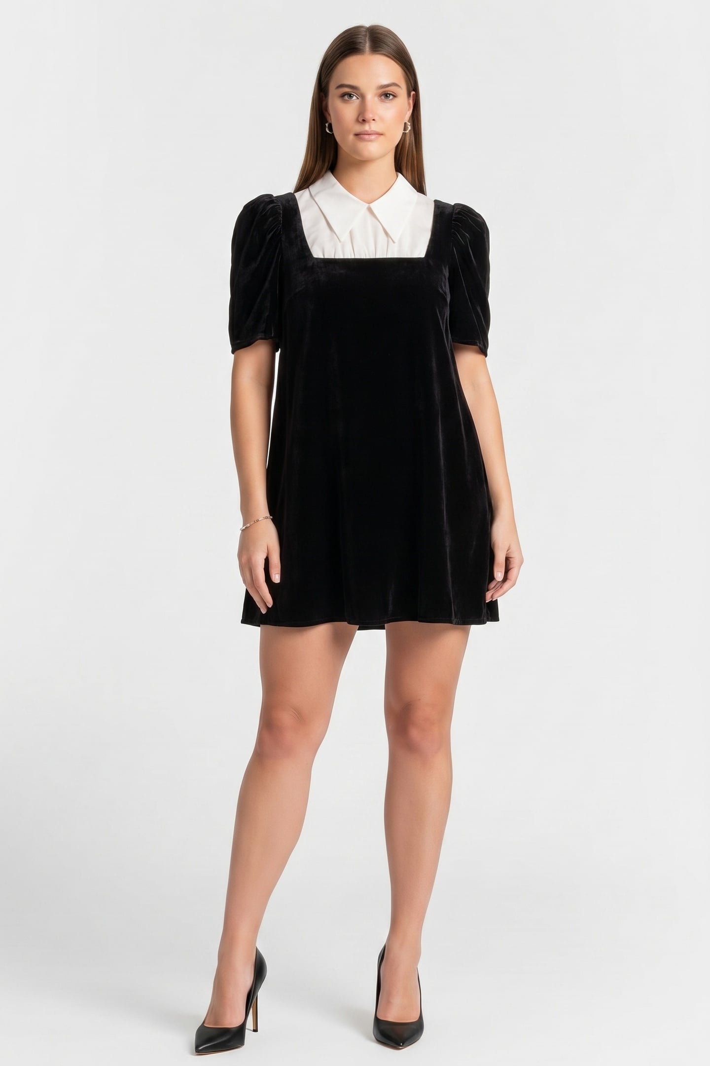 ASTRID VELVET DRESS PARTY BLACK 1