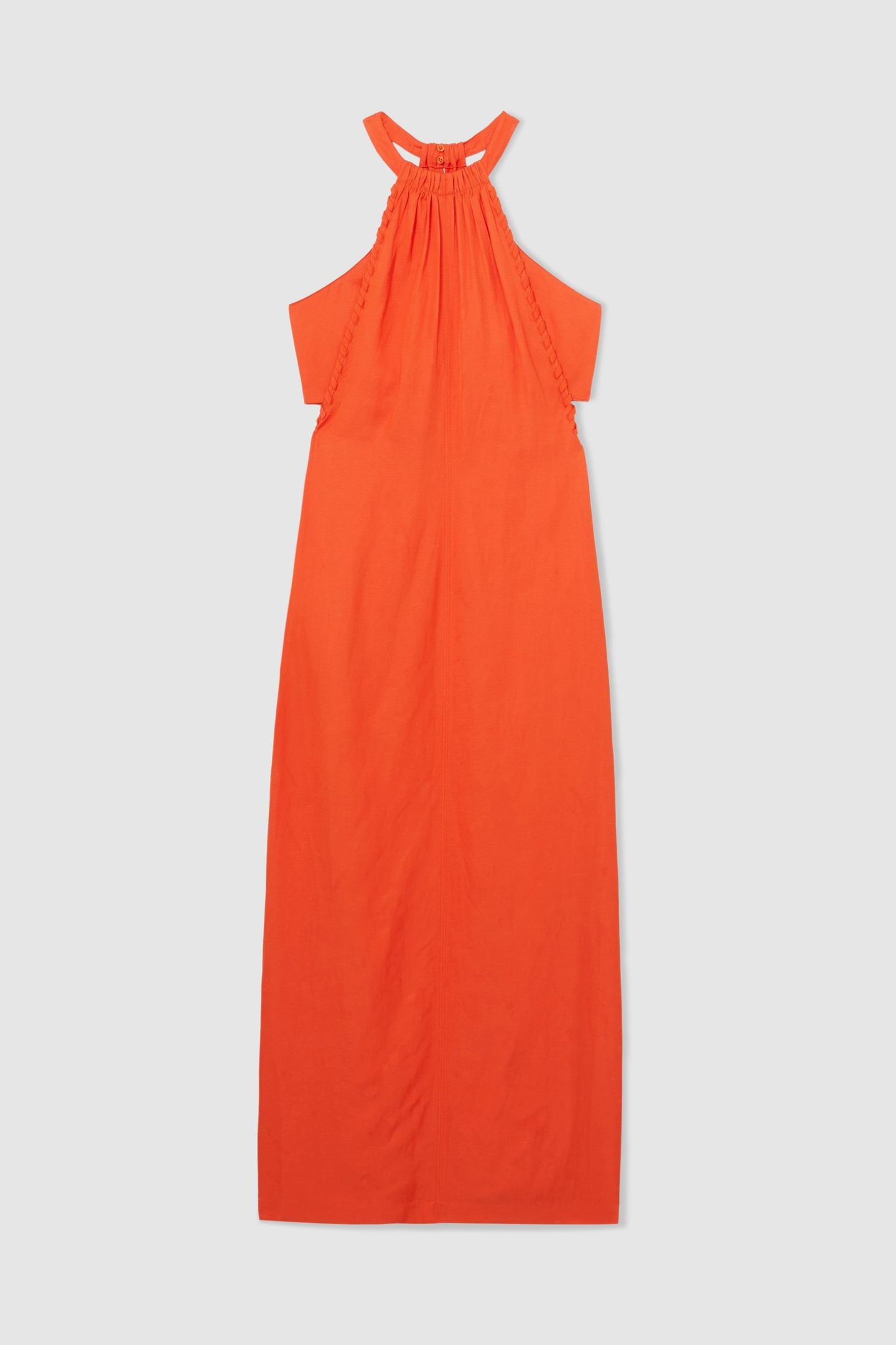CRAFT STITCH HALTERNECK DRESS RED 4