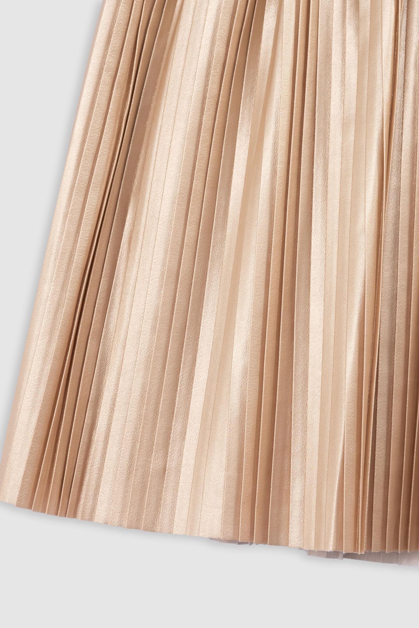 GOLD PLEATED SHORT SKIRT 4