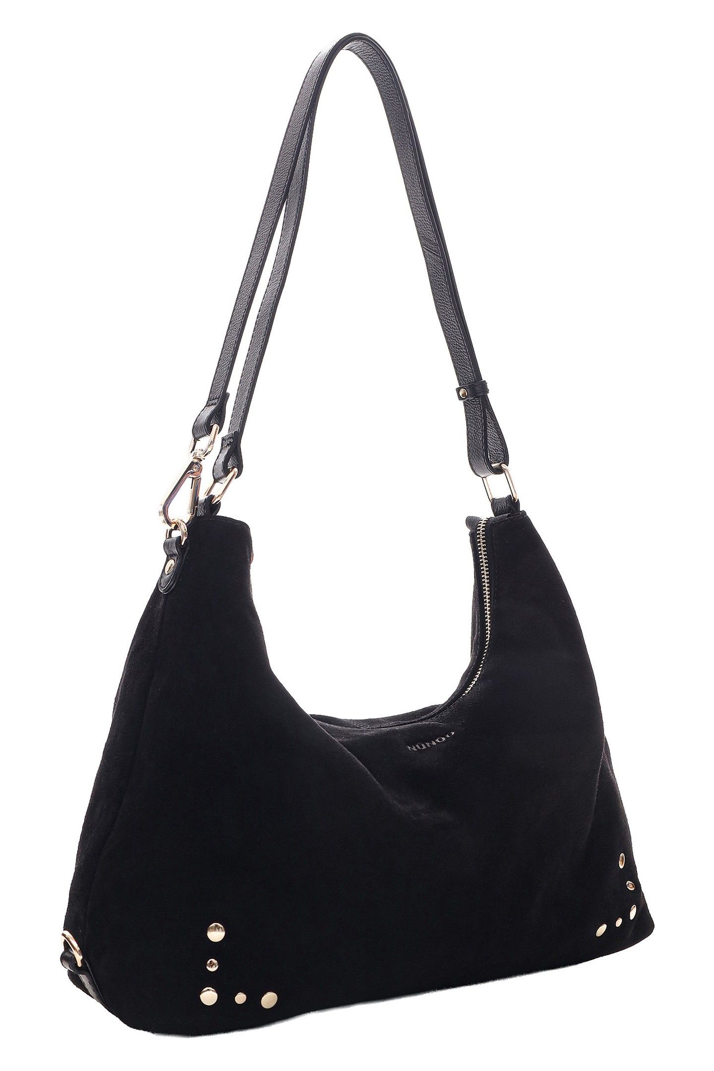 RIO SUEDE BLACK W. GOLD 3