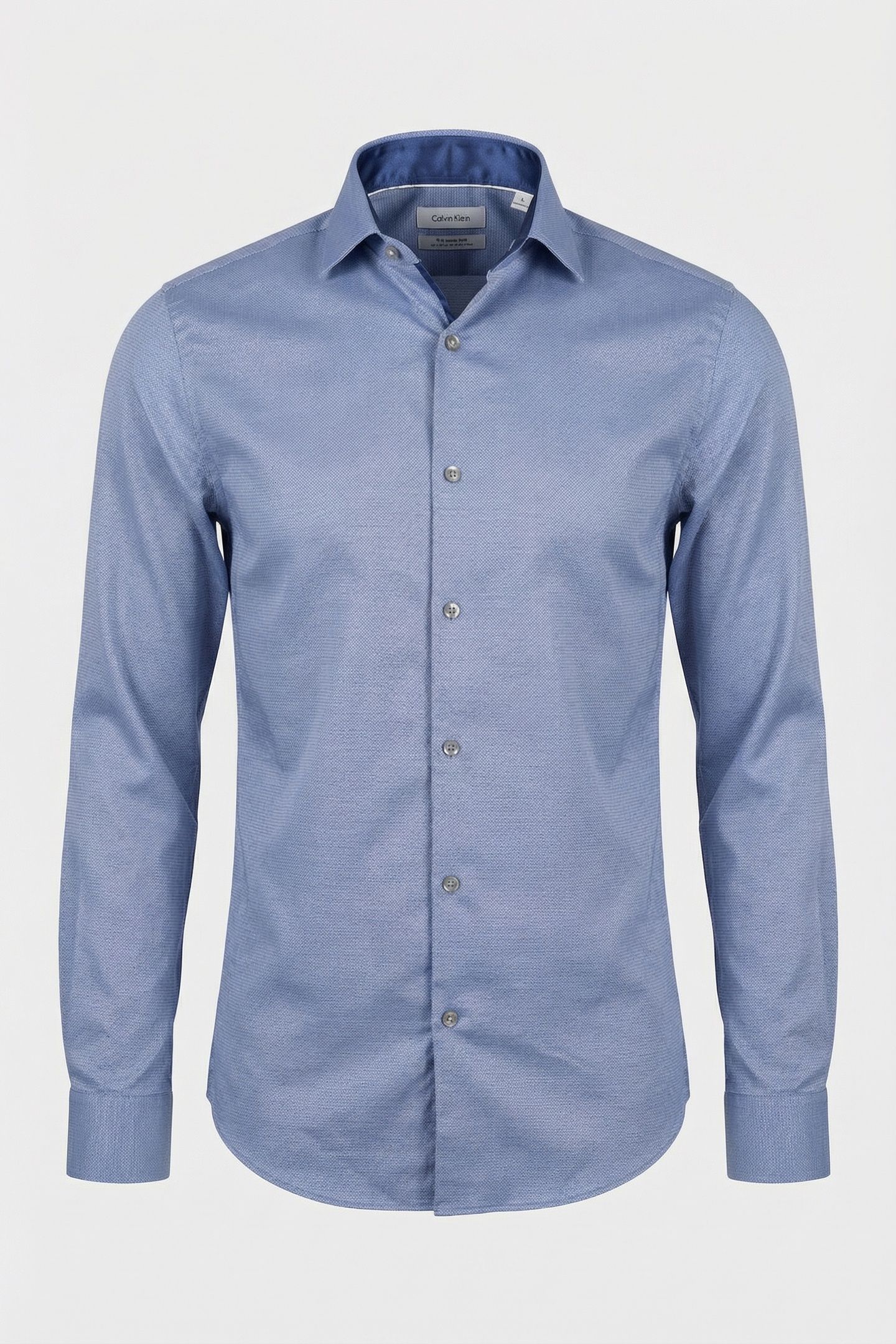 SLIM ESSENTIAL POPLIN DRESS SHIRT NAVY 3