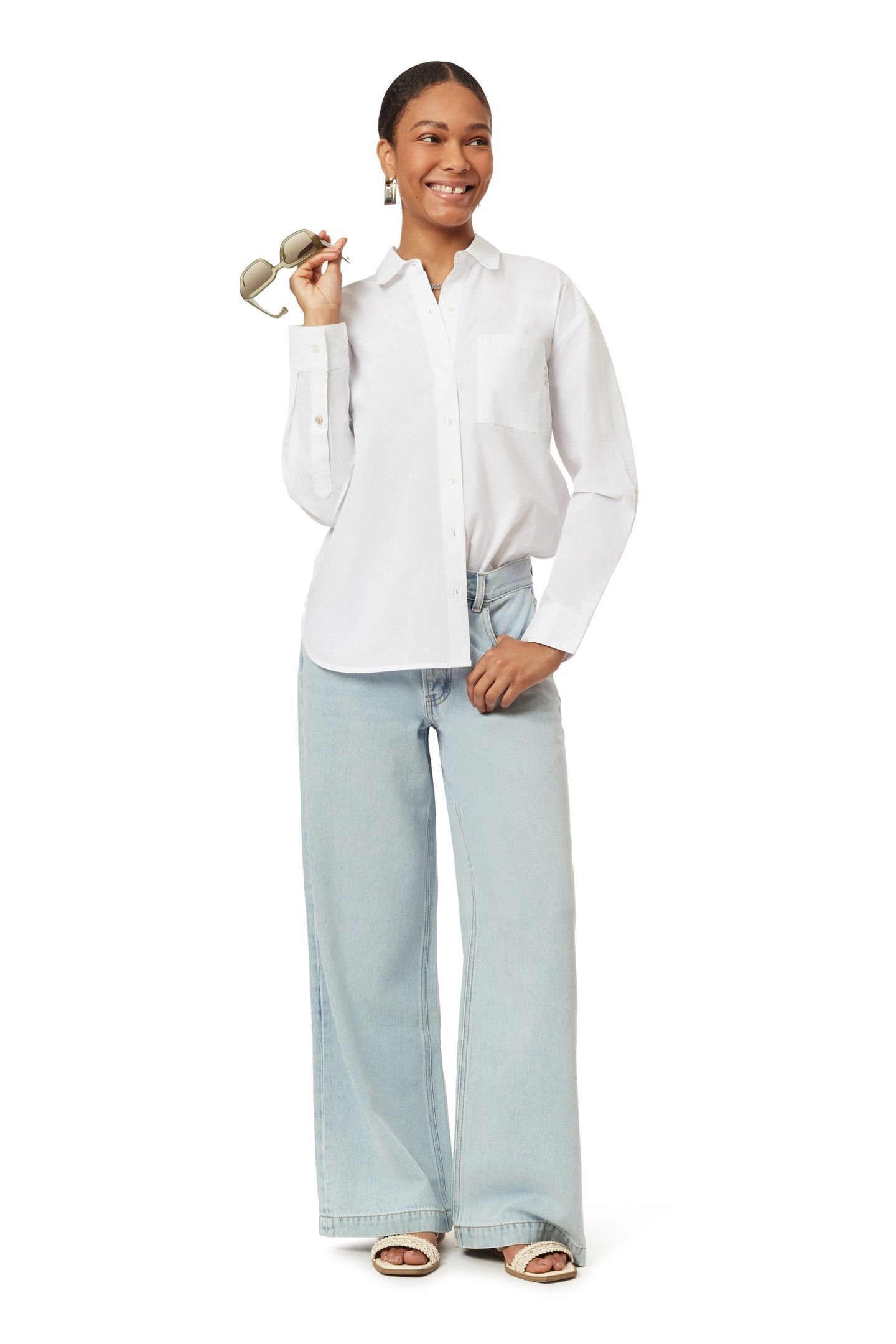 OVERSIZED SHIRT BRILLIANT WHITE 2