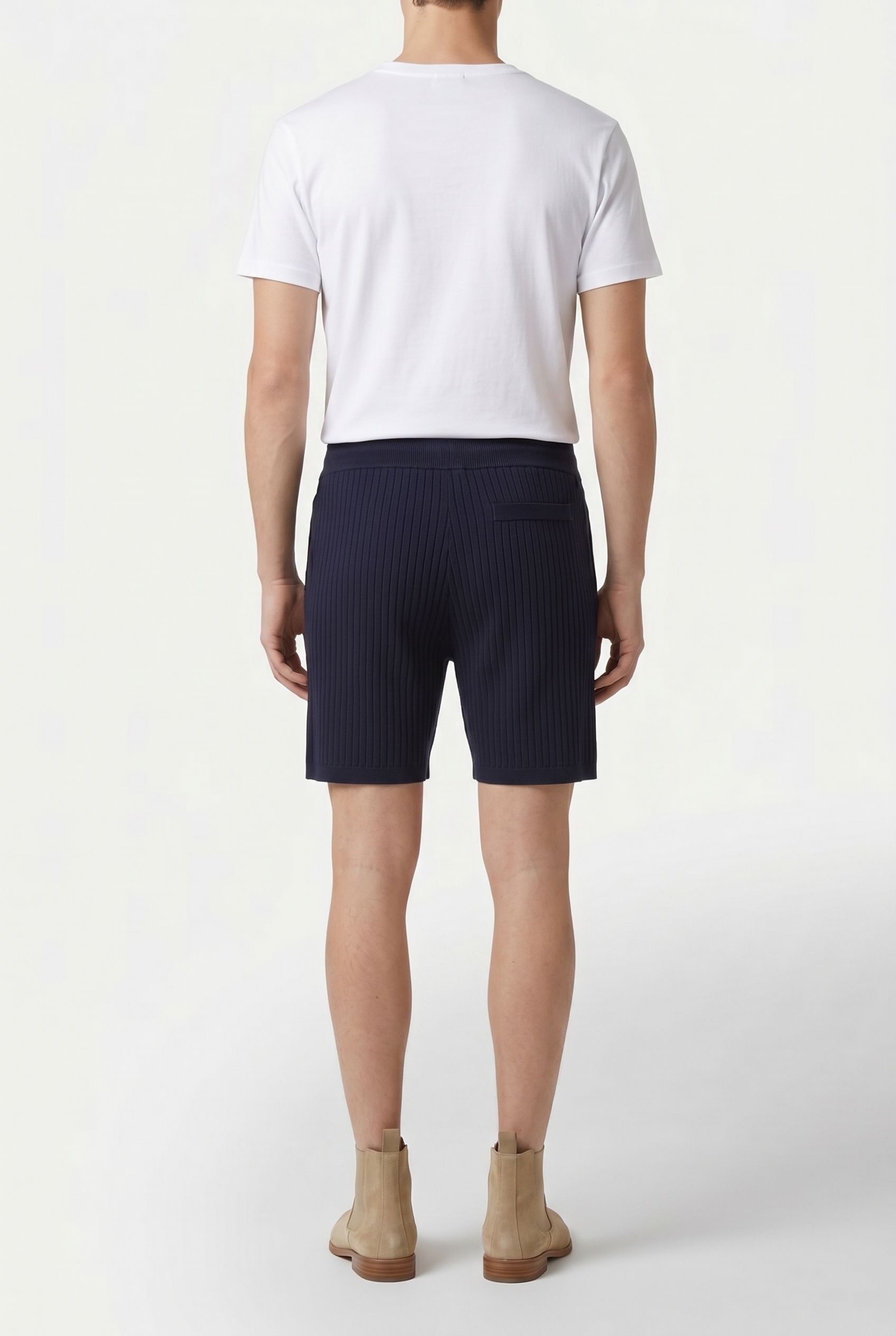 KNITTED SHORT NAVY 2
