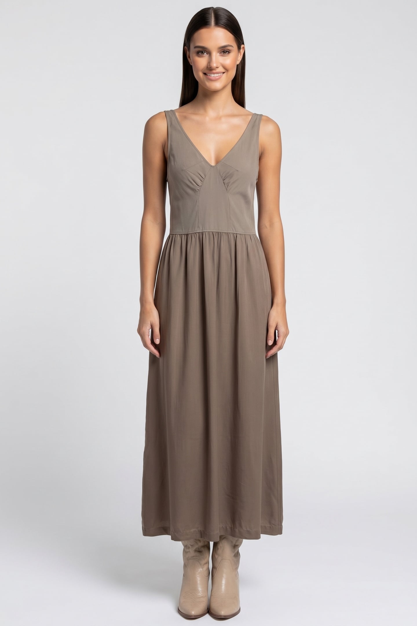 CECILY DRESS SPEED BEIGE 1