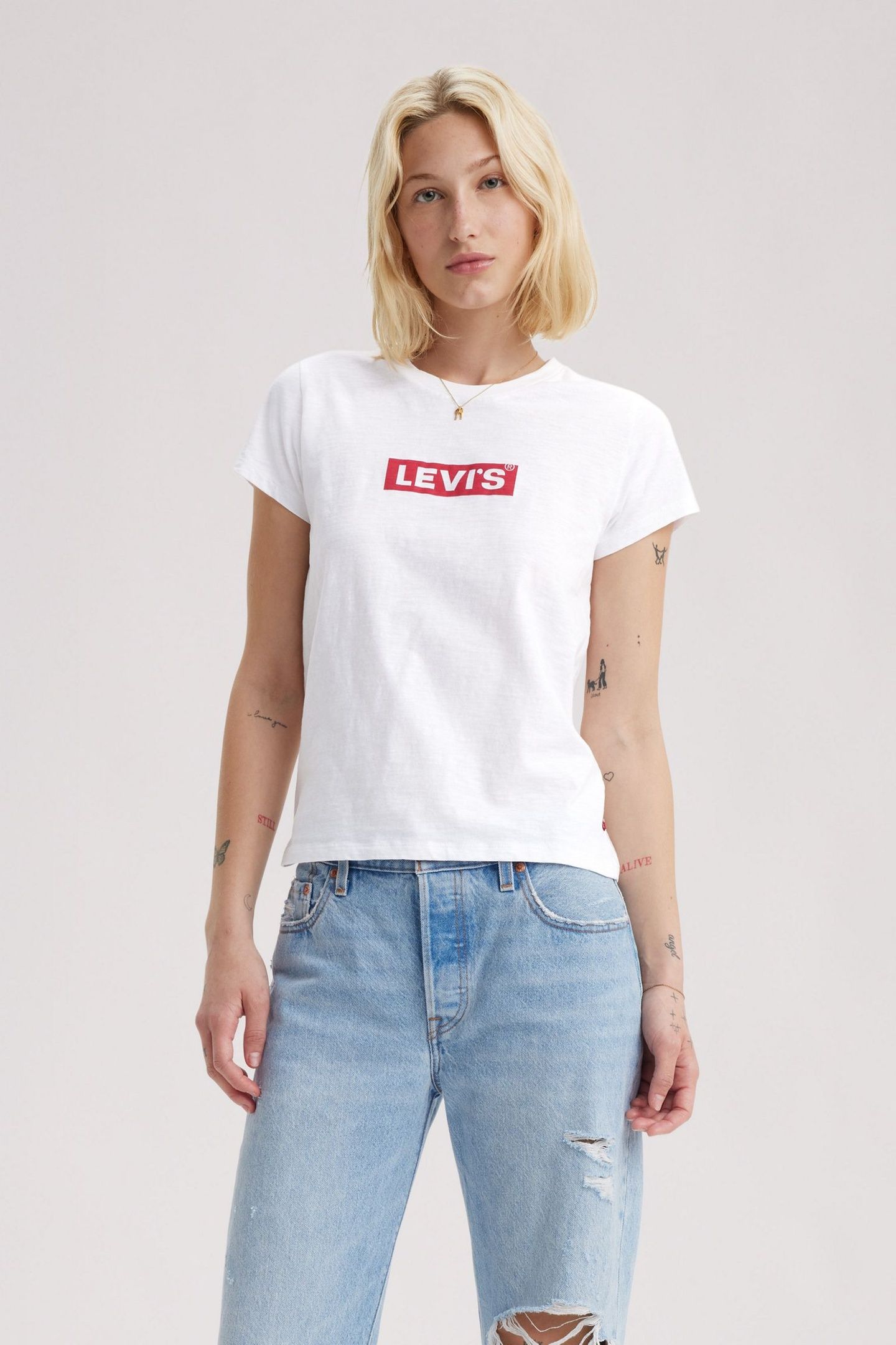 AUTHENTIC TSHIRT CORE BOXTAB TEE WHITE 1