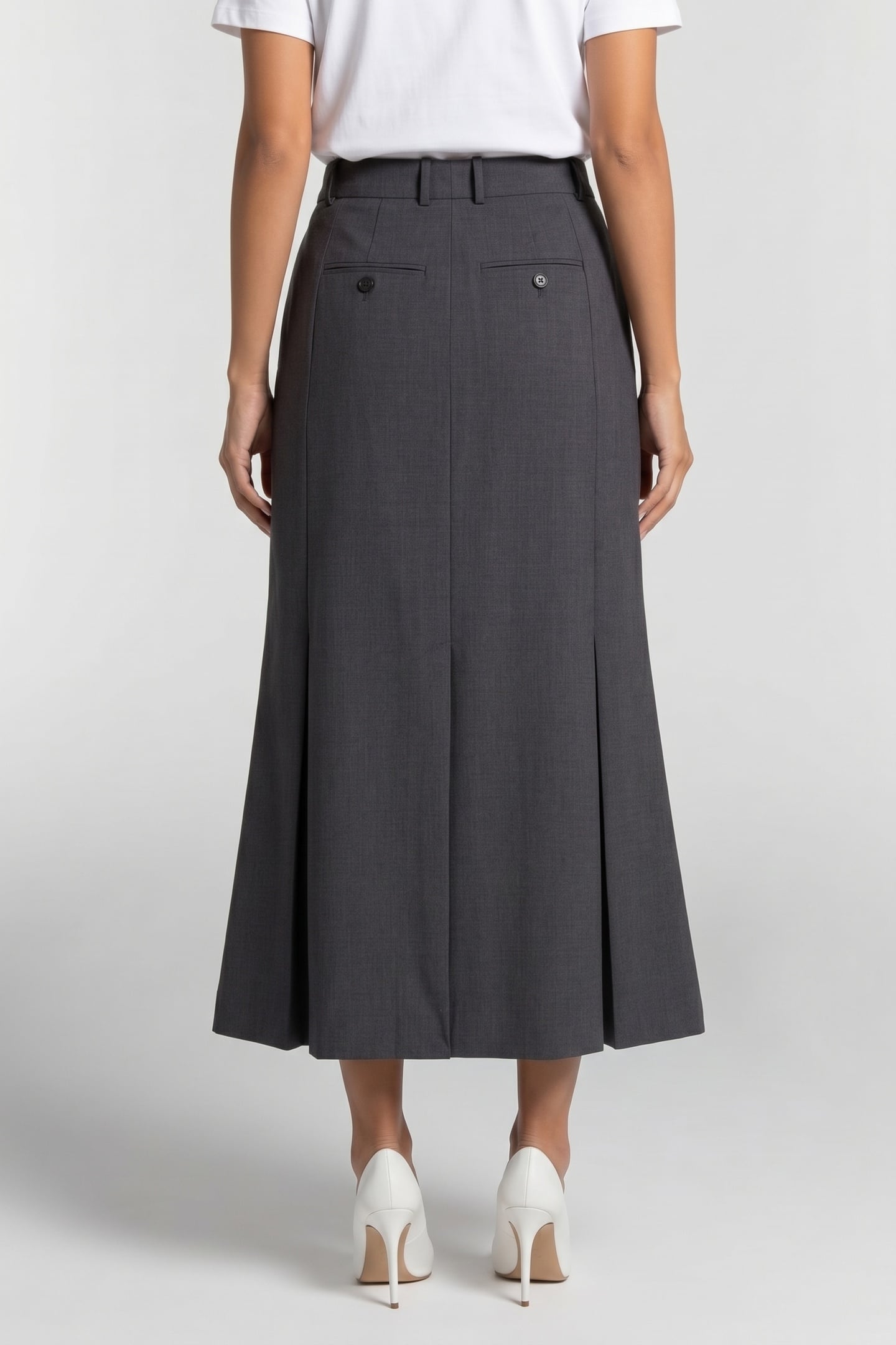 KIMI WOOL SKIRT GREY 2