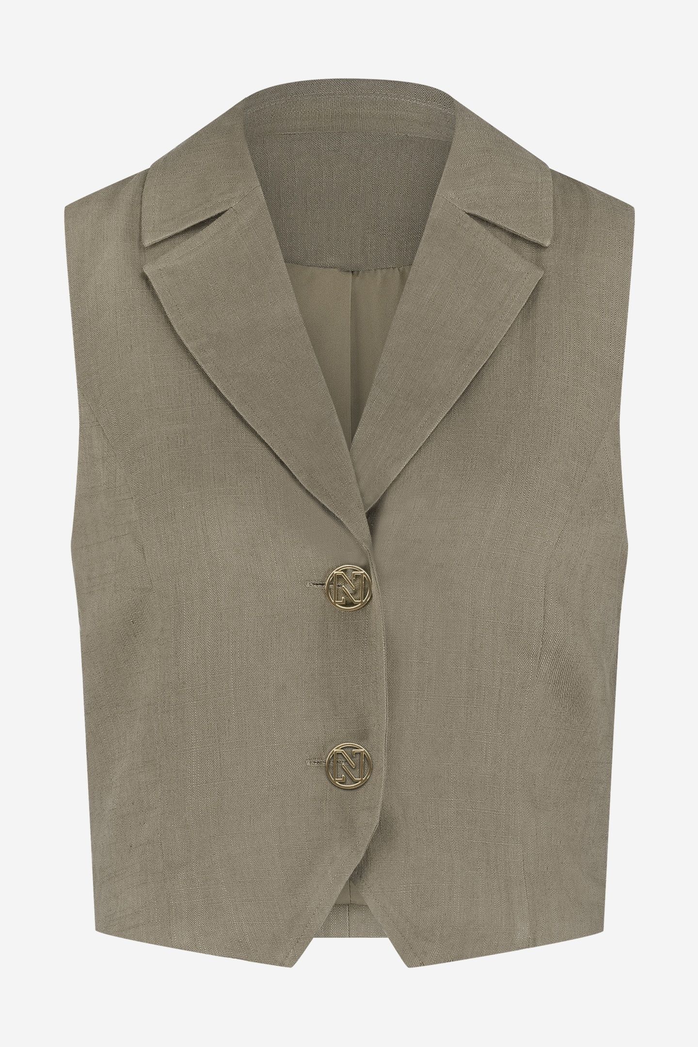 CHAIA WAISTCOAT WALNUT 1