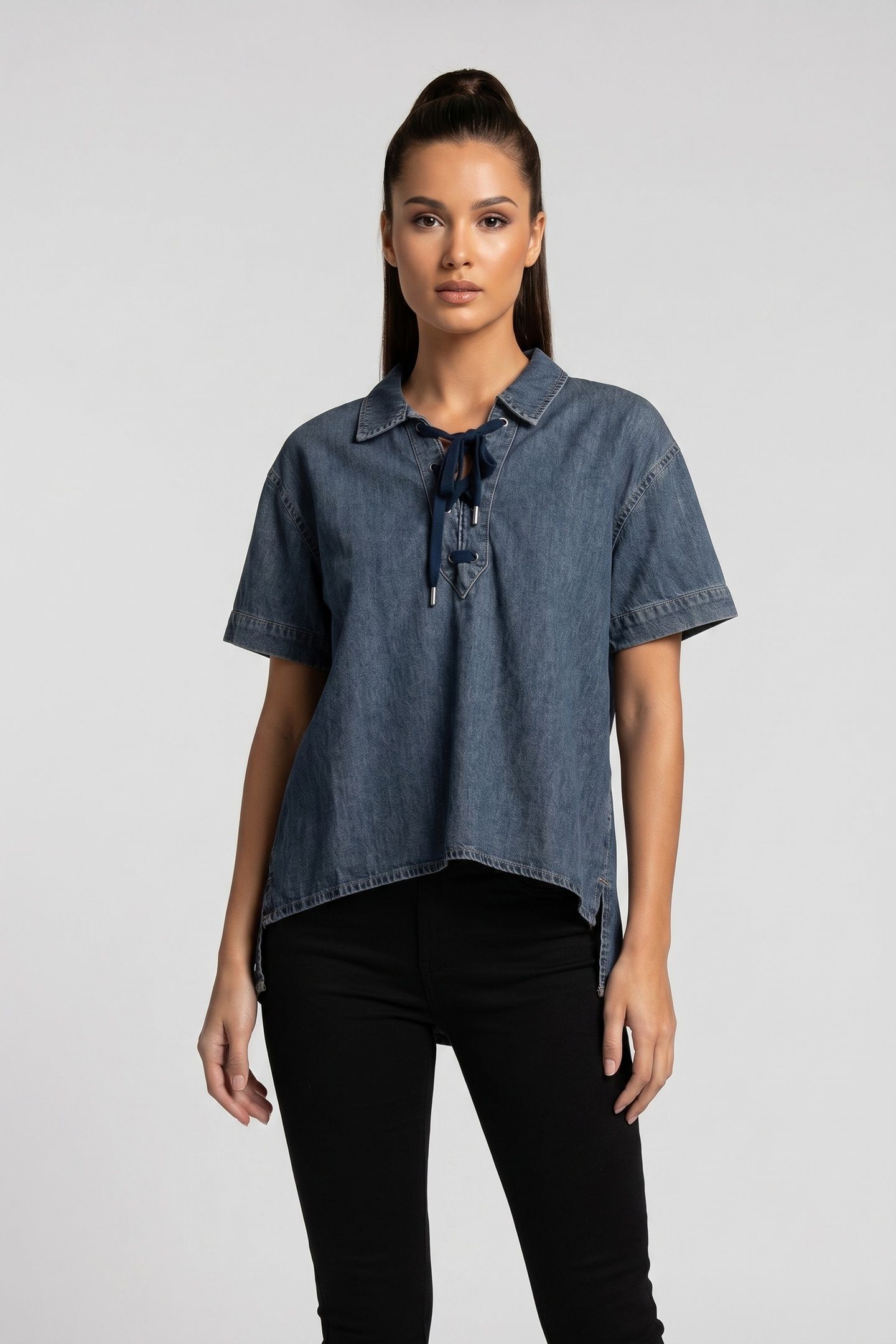 DENIM TOP LIGHT COTTON ORIGIN VINTAGE BLUE DENIM 1