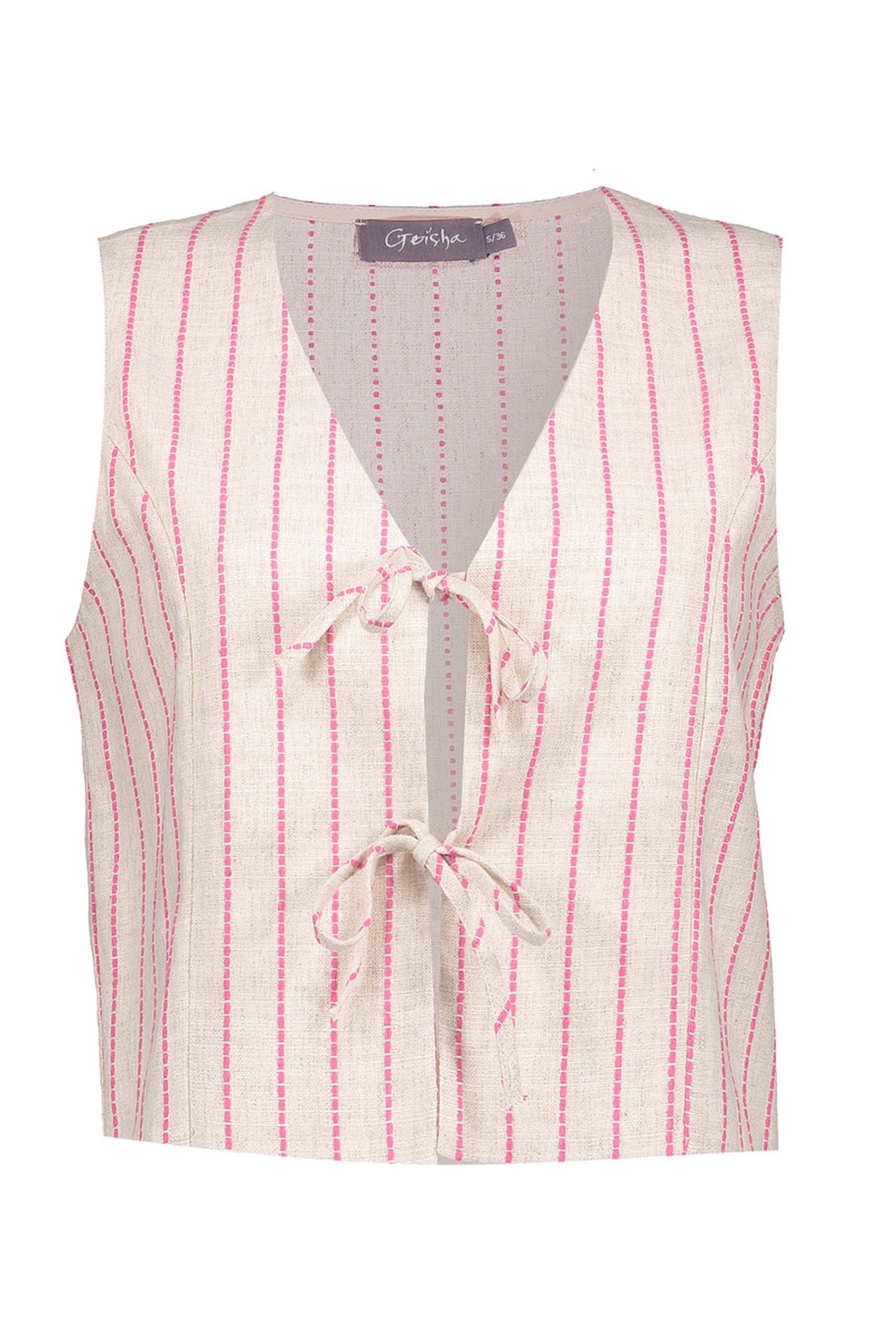 GILET SAND/PINK 1