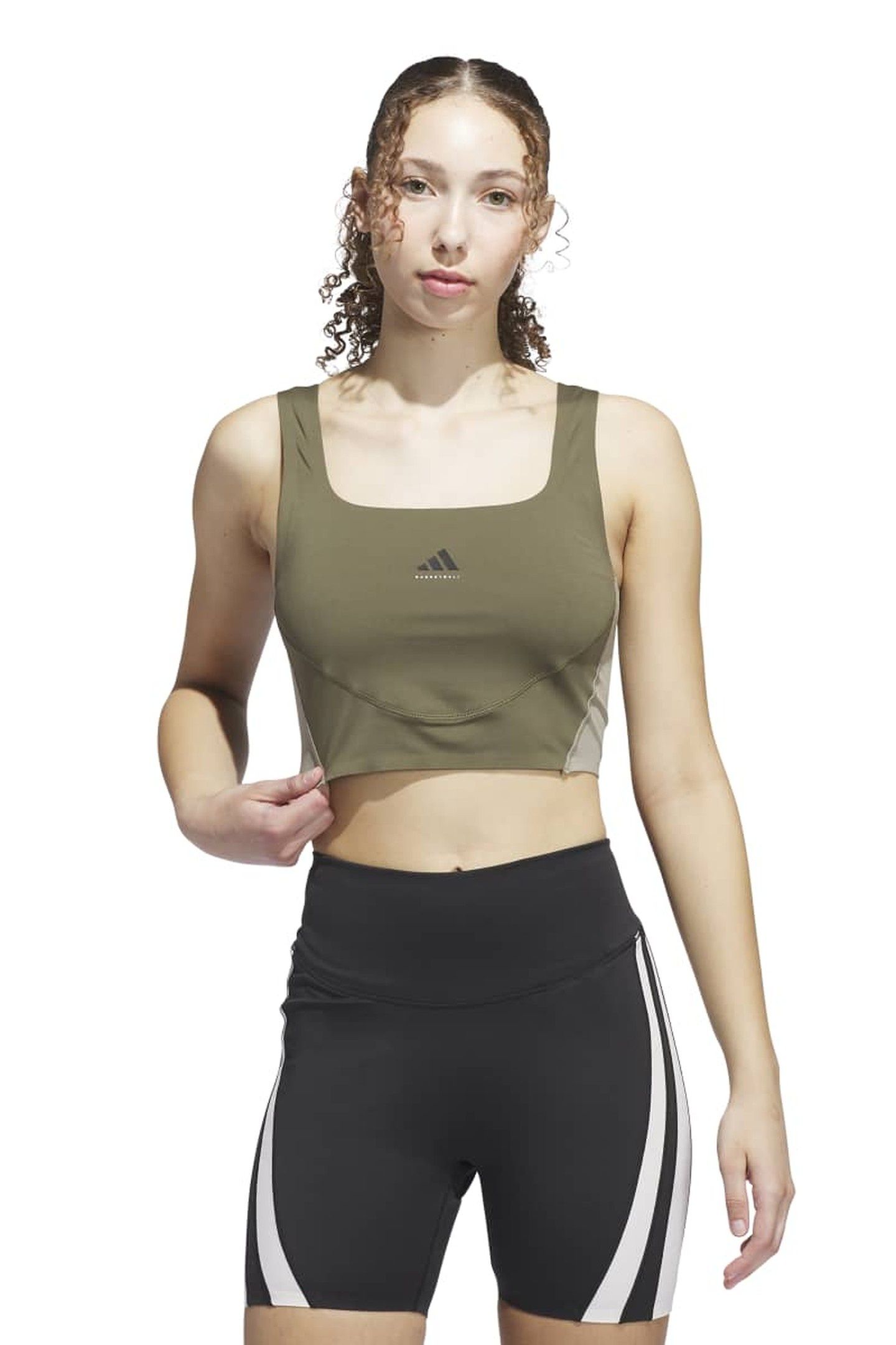 PERFORMANCE ADIDAS BASKETBALL CROP TANK TOP 1