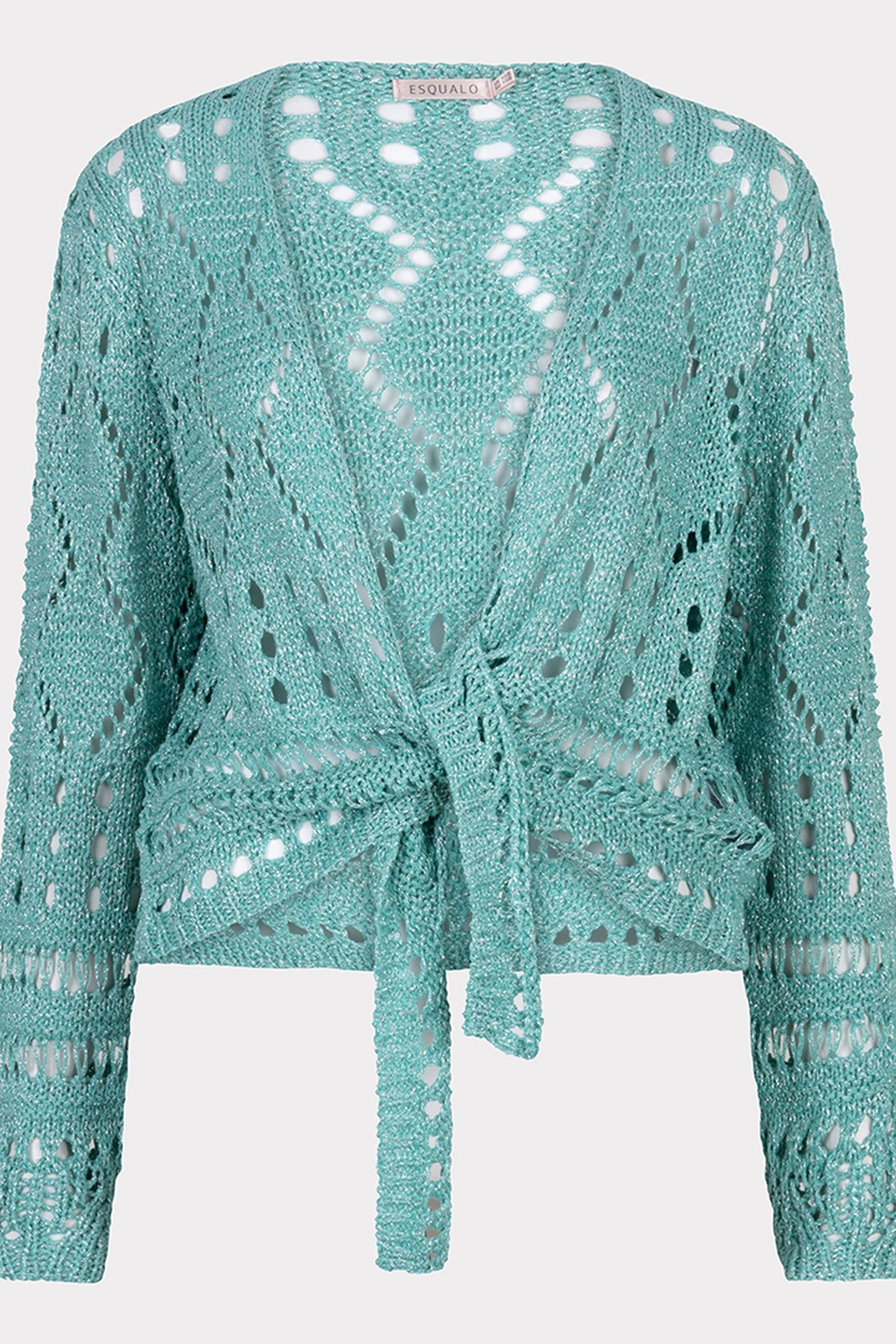 BOLERO FANCY OPEN KNIT LUREX LAGOON 3