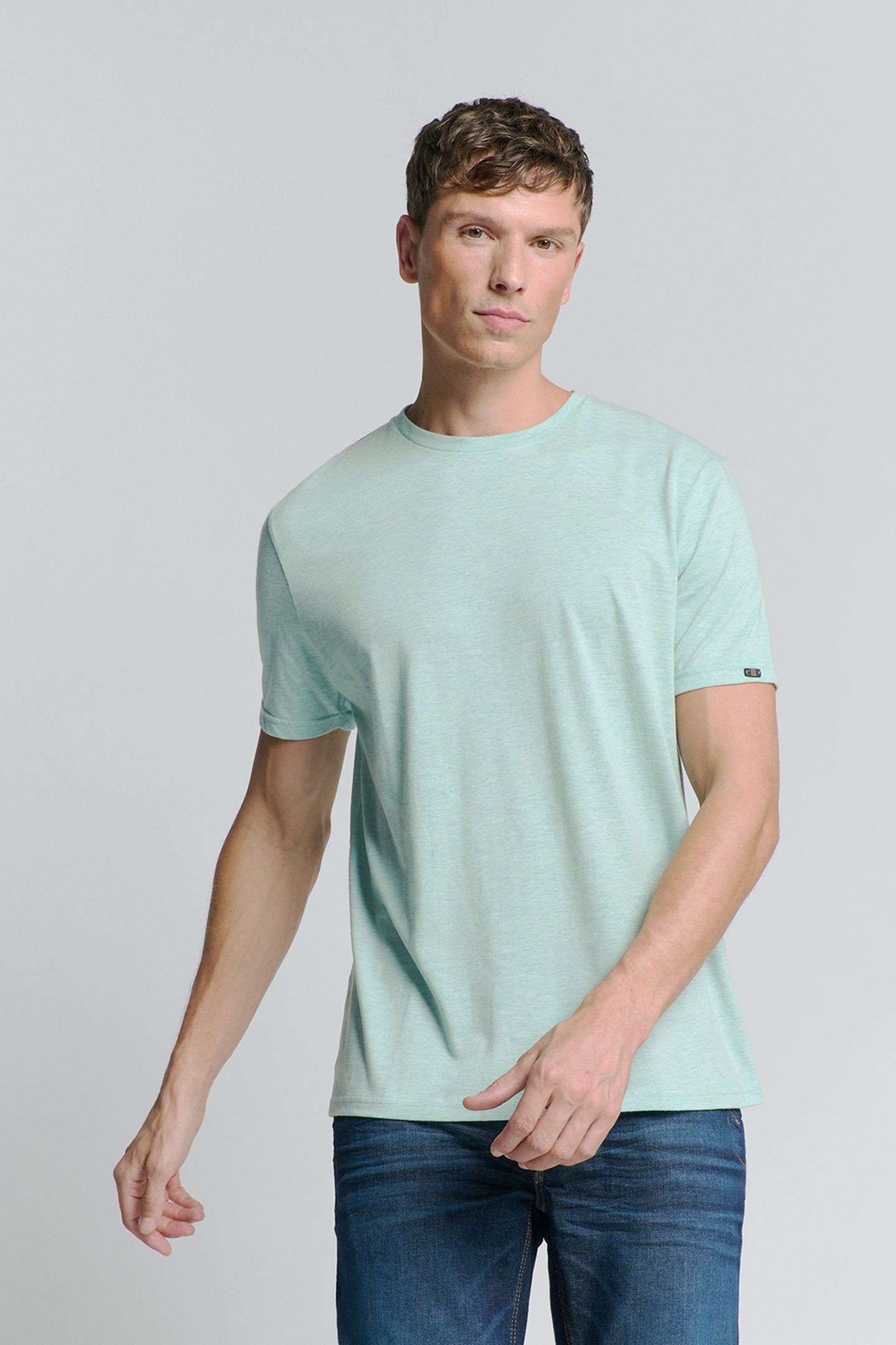 T-SHIRT CREWNECK MELANGE ICE 1
