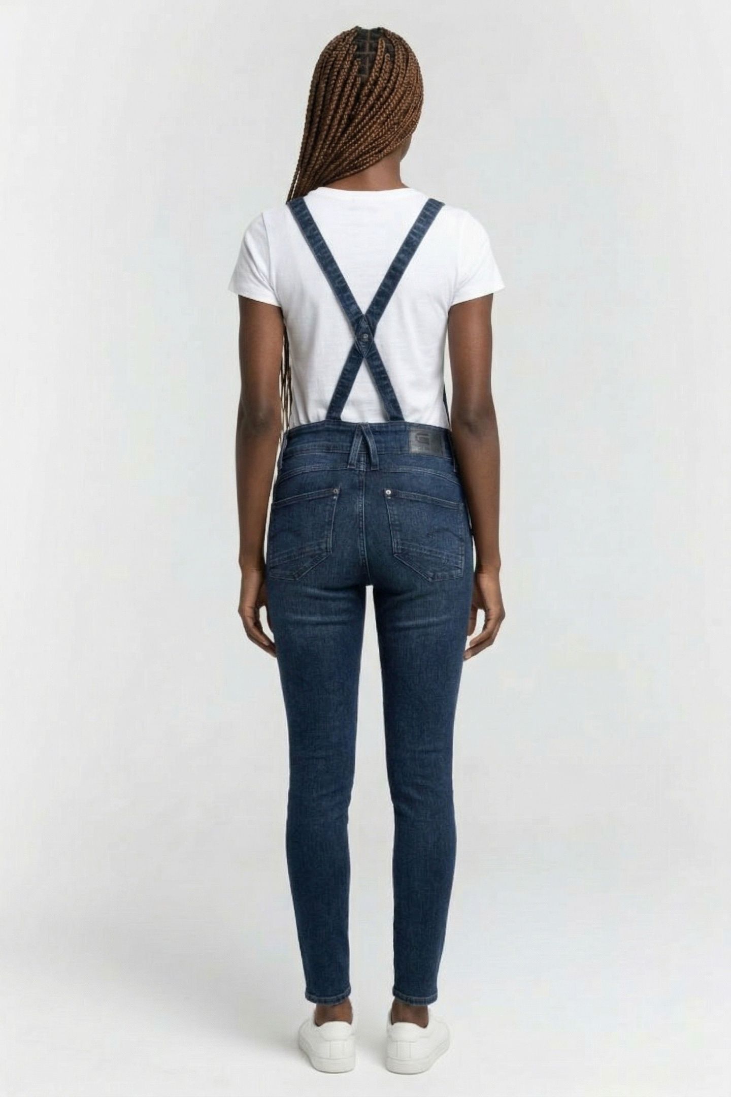 LYNN HIGH WAIST SKINNY OVERALL DK AGED 3