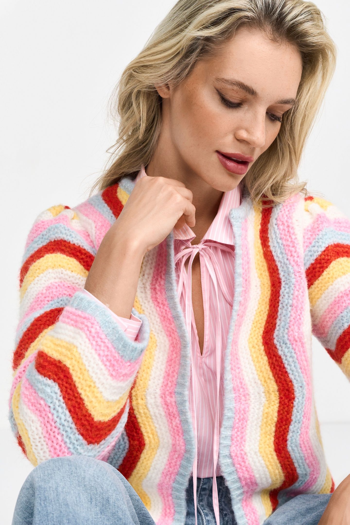 CROCHET OPEN EDGE CARDIGAN ORIGINAL 6
