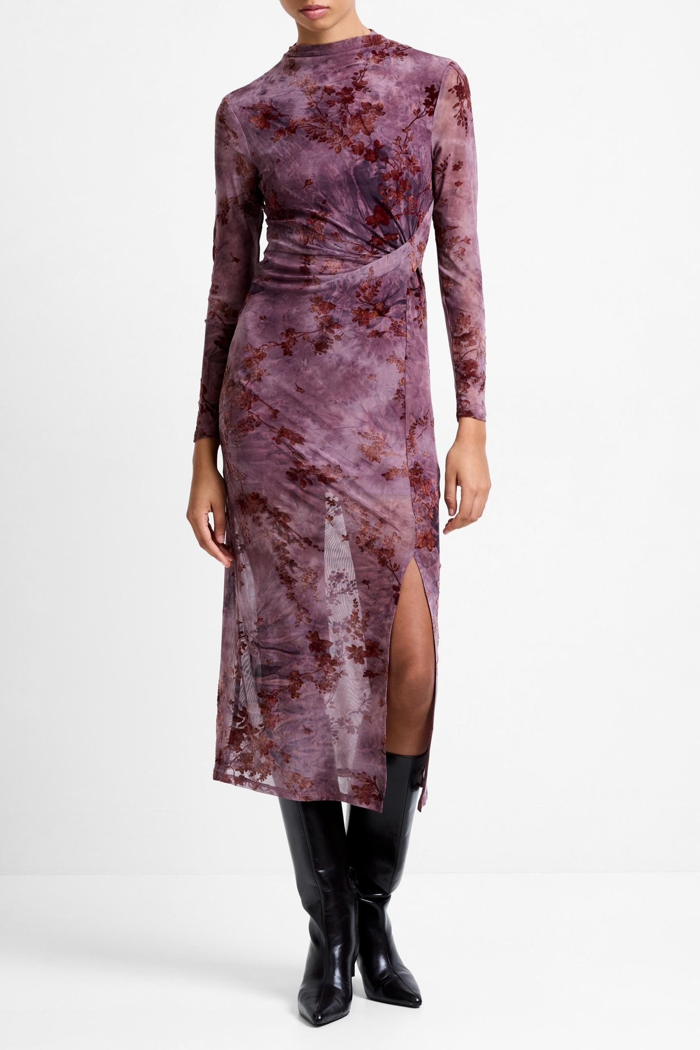 KENNY MESH L/S DRESS MULTI 1