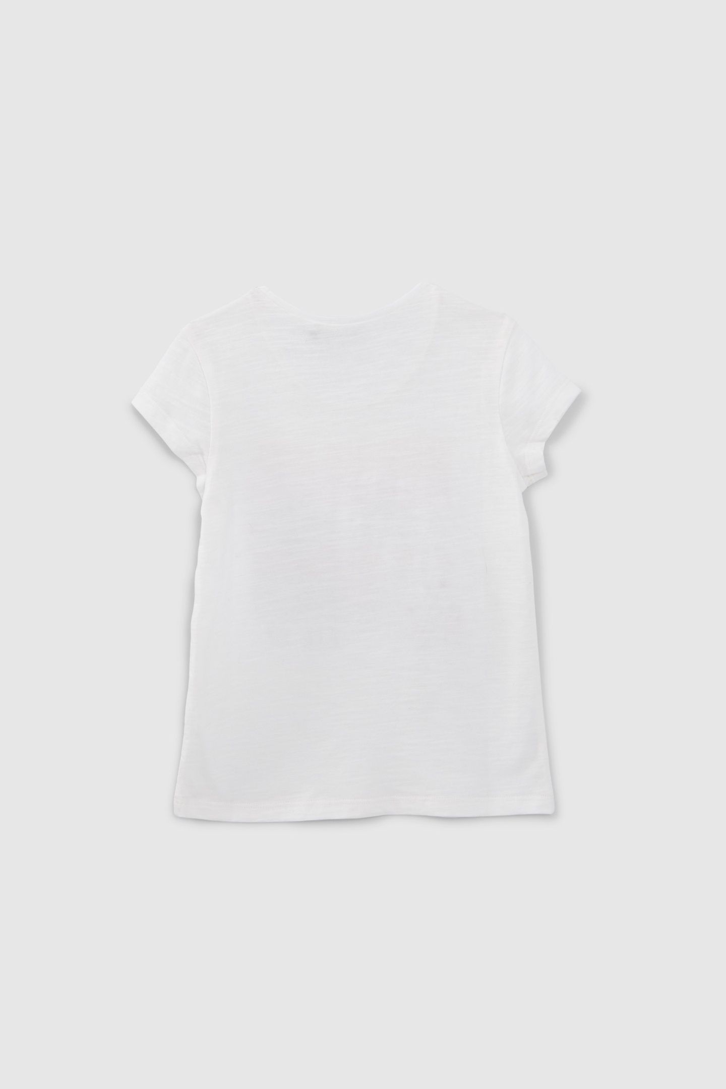 GIRLS' ECRU ORGANIC COTTON SUNSET T-SHIRT 2
