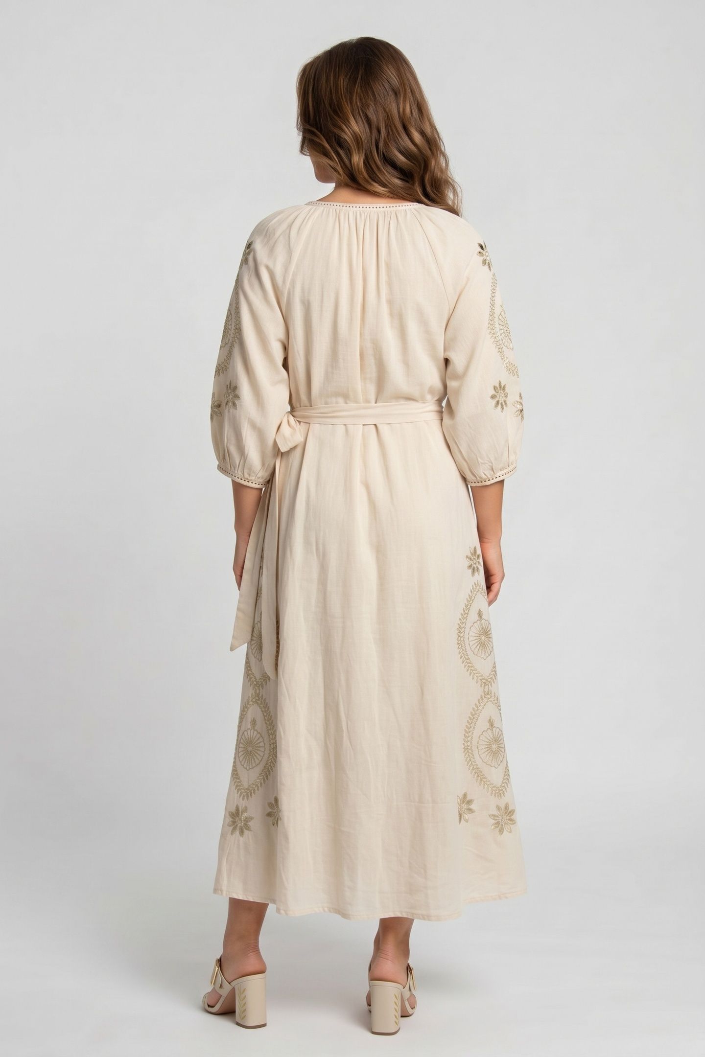 FLASH DRESS EMBROIDERED IVORY 2