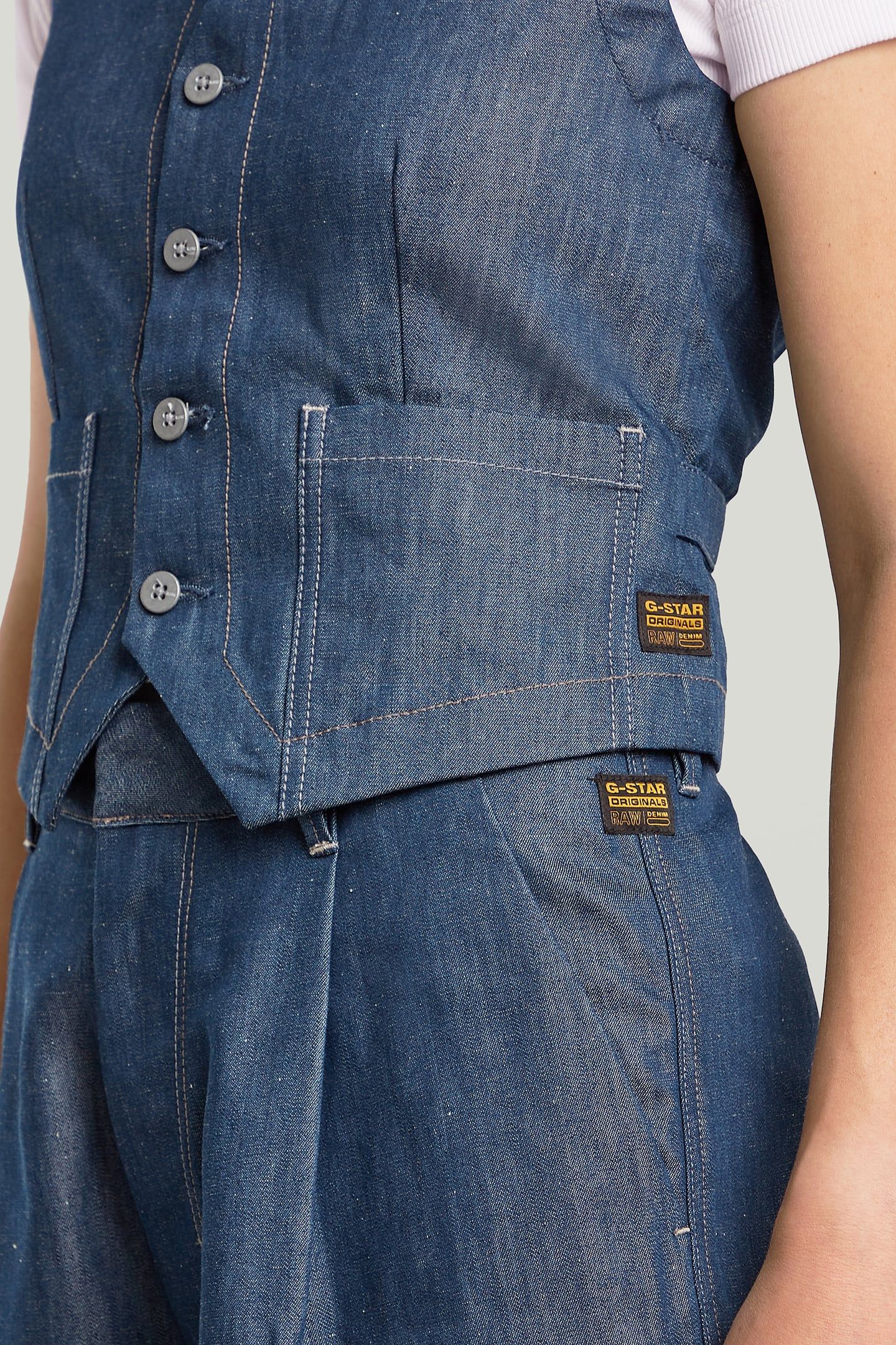 SUMMER VEST RAW DENIM 5