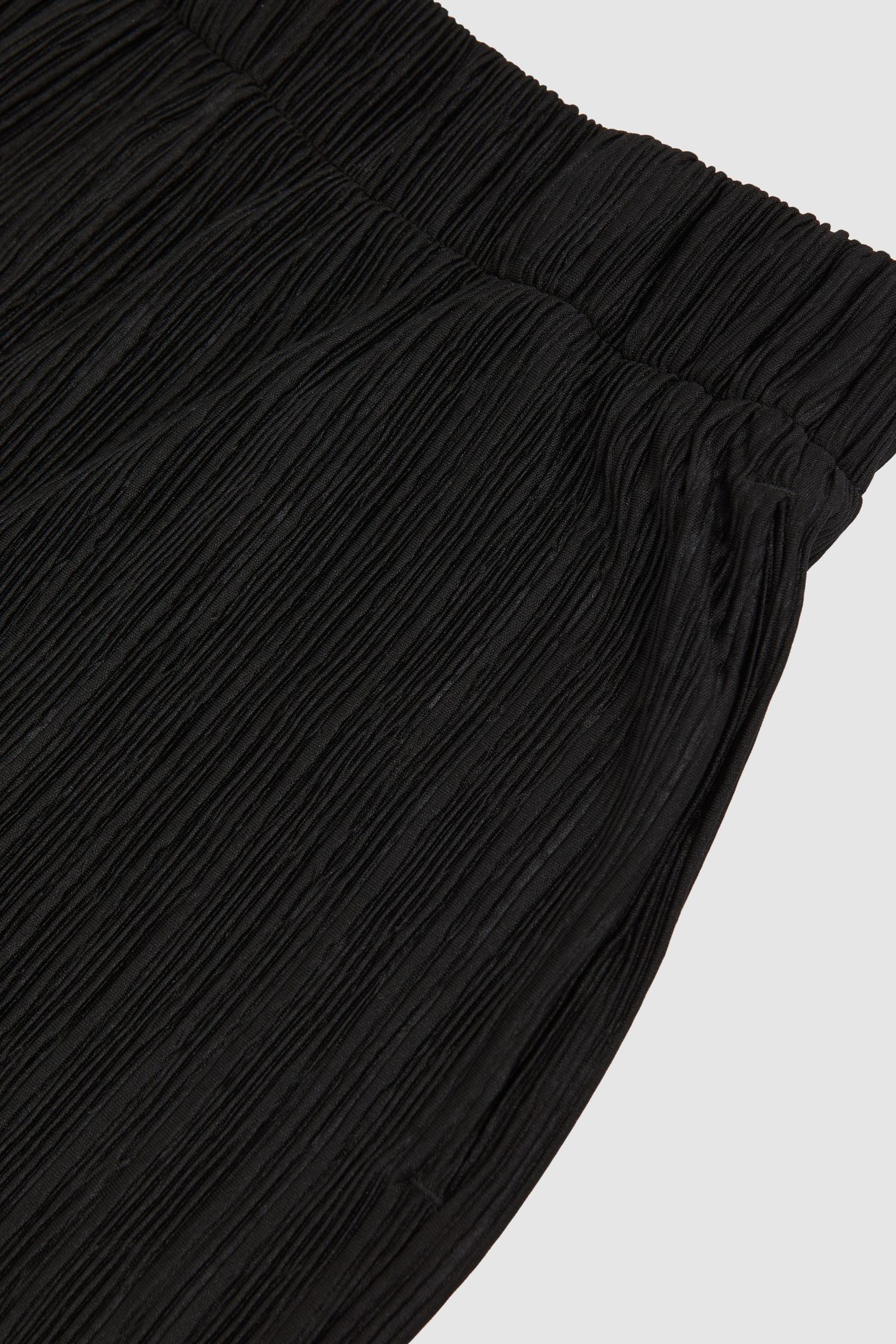 PLISSE WIDE LEG TROUSER BLACK 5