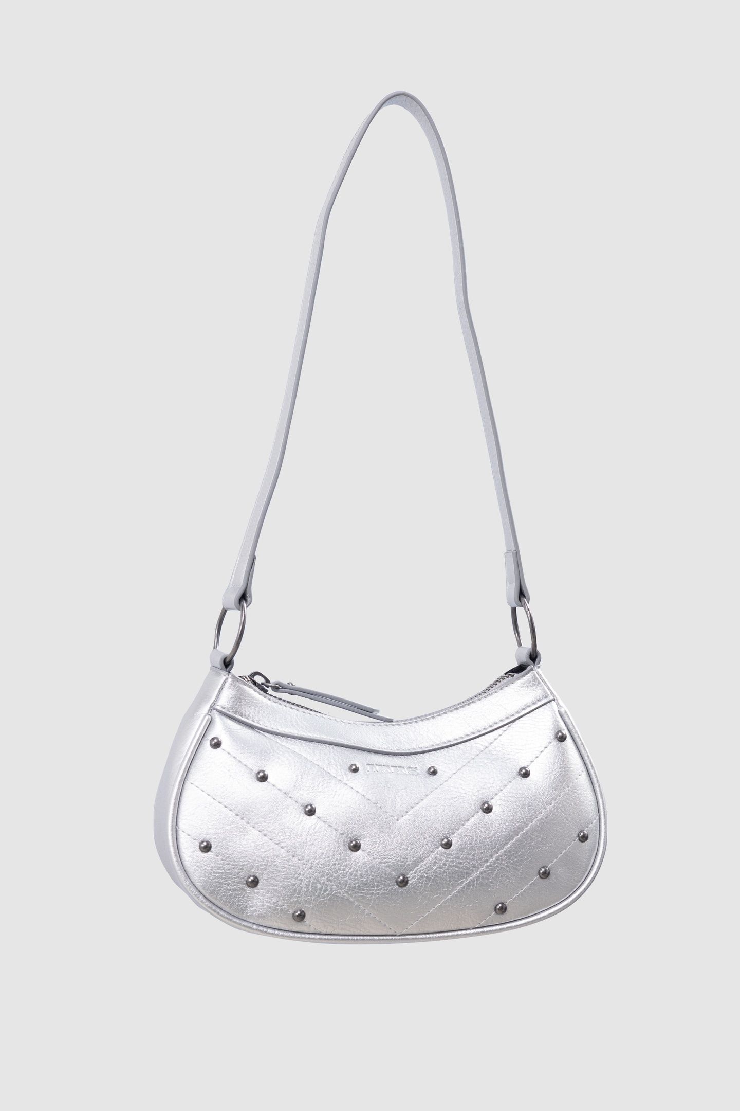 SILVER HANDBAG WITH STUDS 4