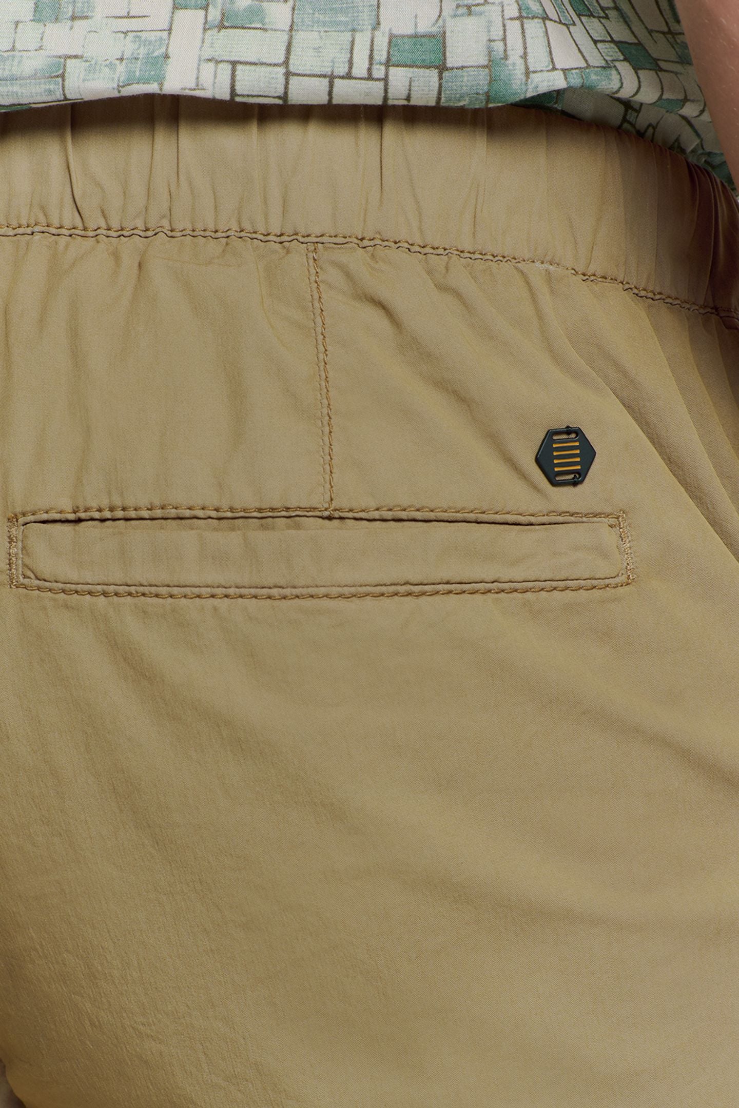 SHORT CHINO GARMENT DYED LIGHT WEIGHT STRETCH KHAKI 8