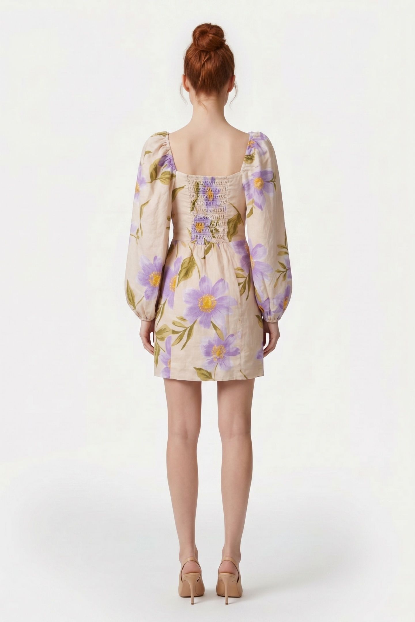 HAZEL DRESS BEIGE 2