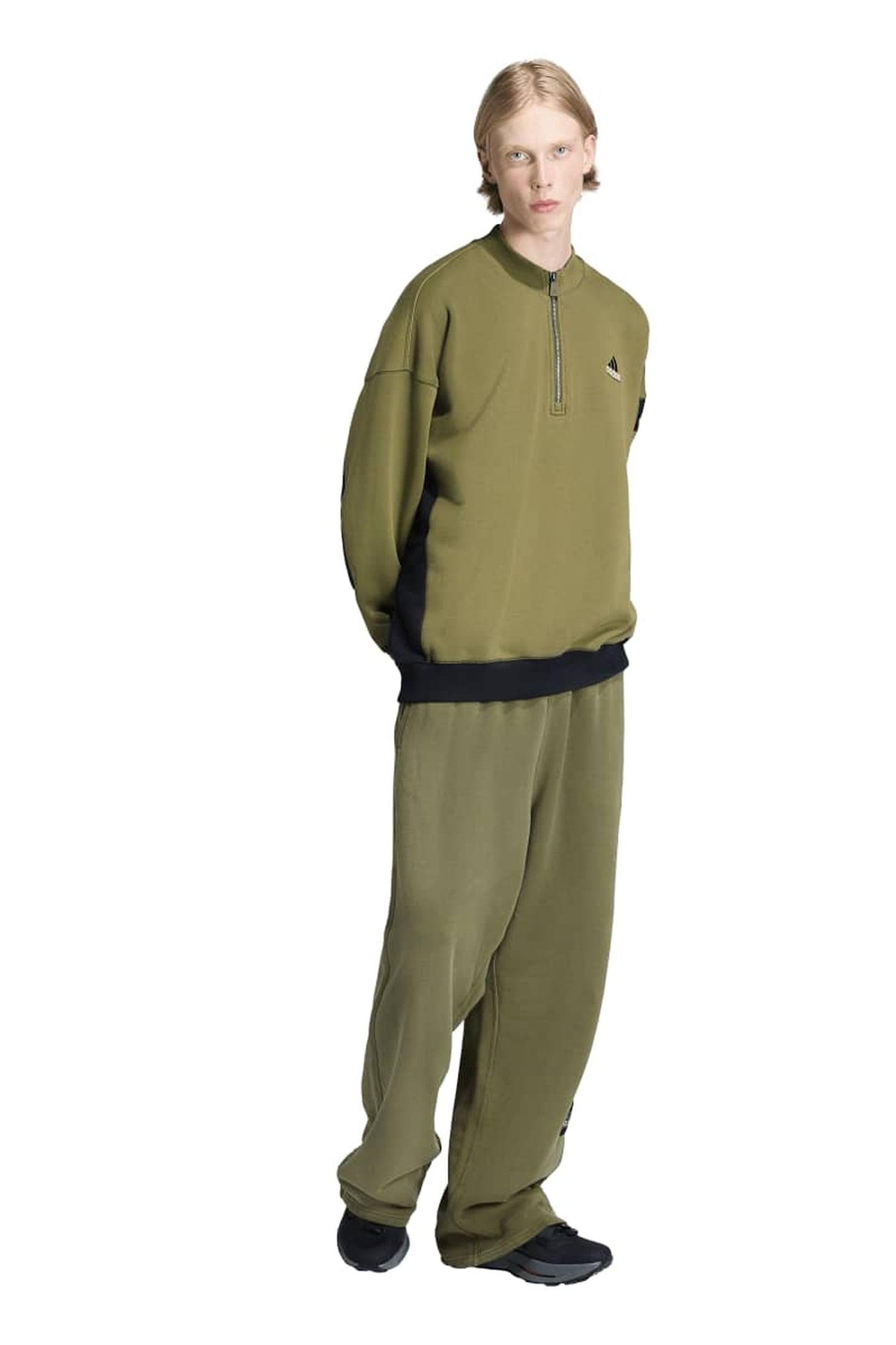 ORIGINALS UNISEX ADIDAS EQUIPMENT BLOCKED HALF-ZIP 3