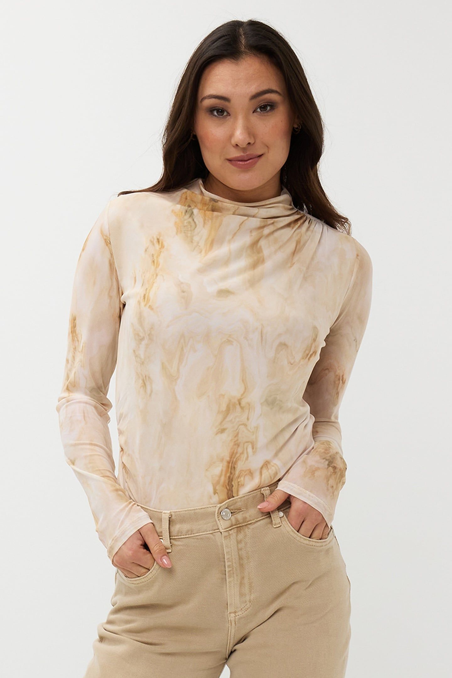 TOP MARBLE MESH PRINT 1