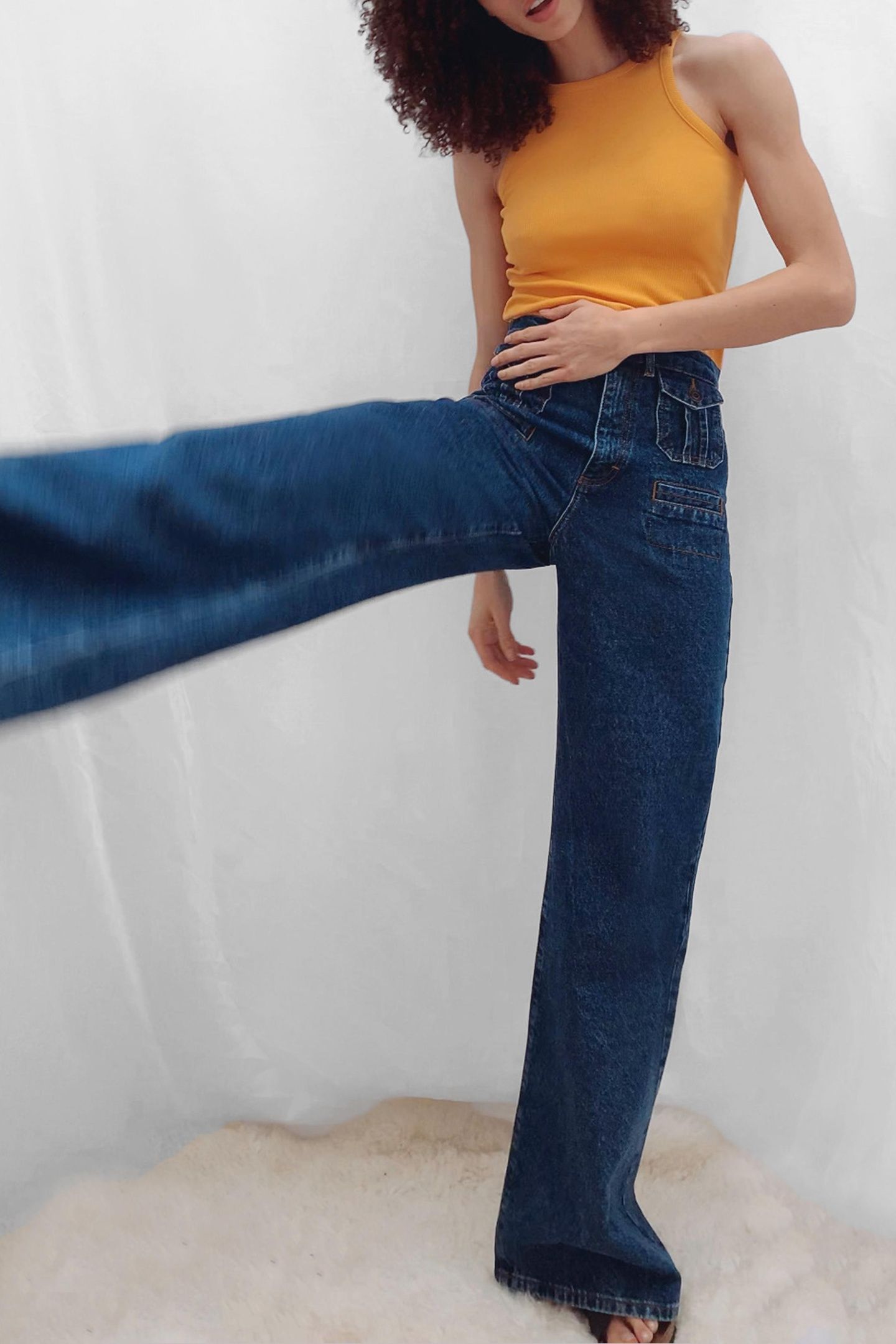 RASHA RBBD JRSY RACER BCK TANK BEESWAX ORANGE 2
