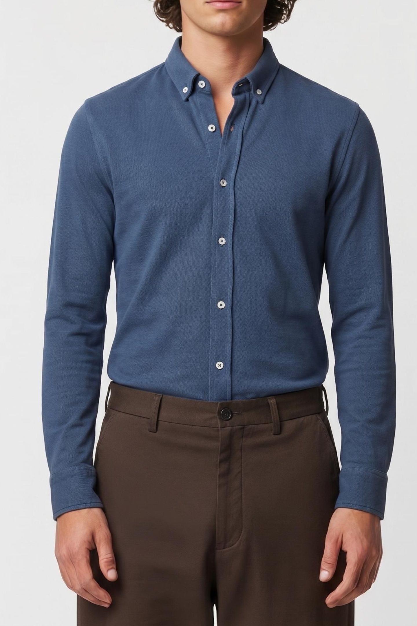MOLEALF SHIRT BLUE INDIGO 1
