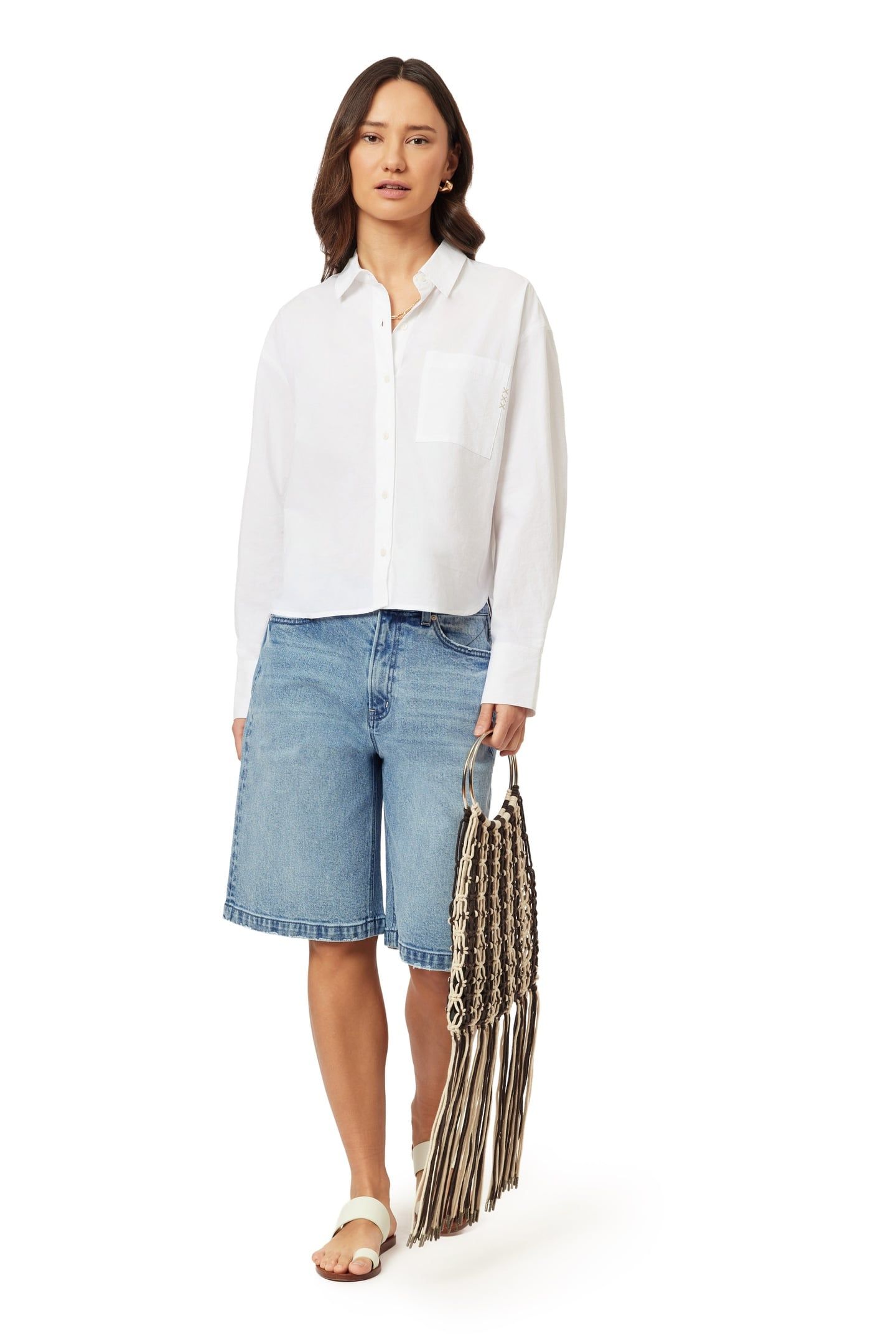 CROPPED SHIRT BRILLIANT WHITE 3