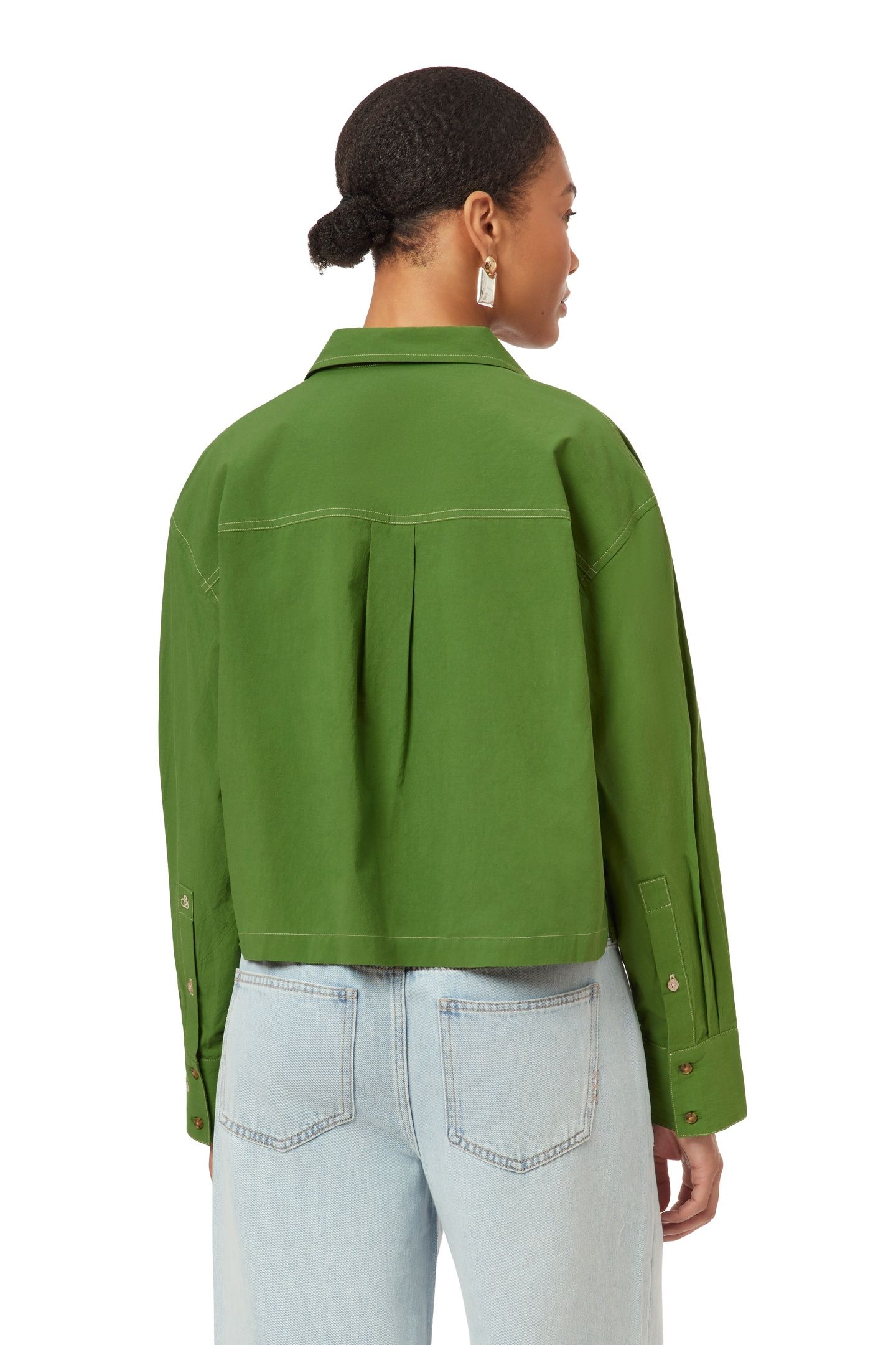 NOTCH LAPEL SHIRT GARDEN GREEN 3